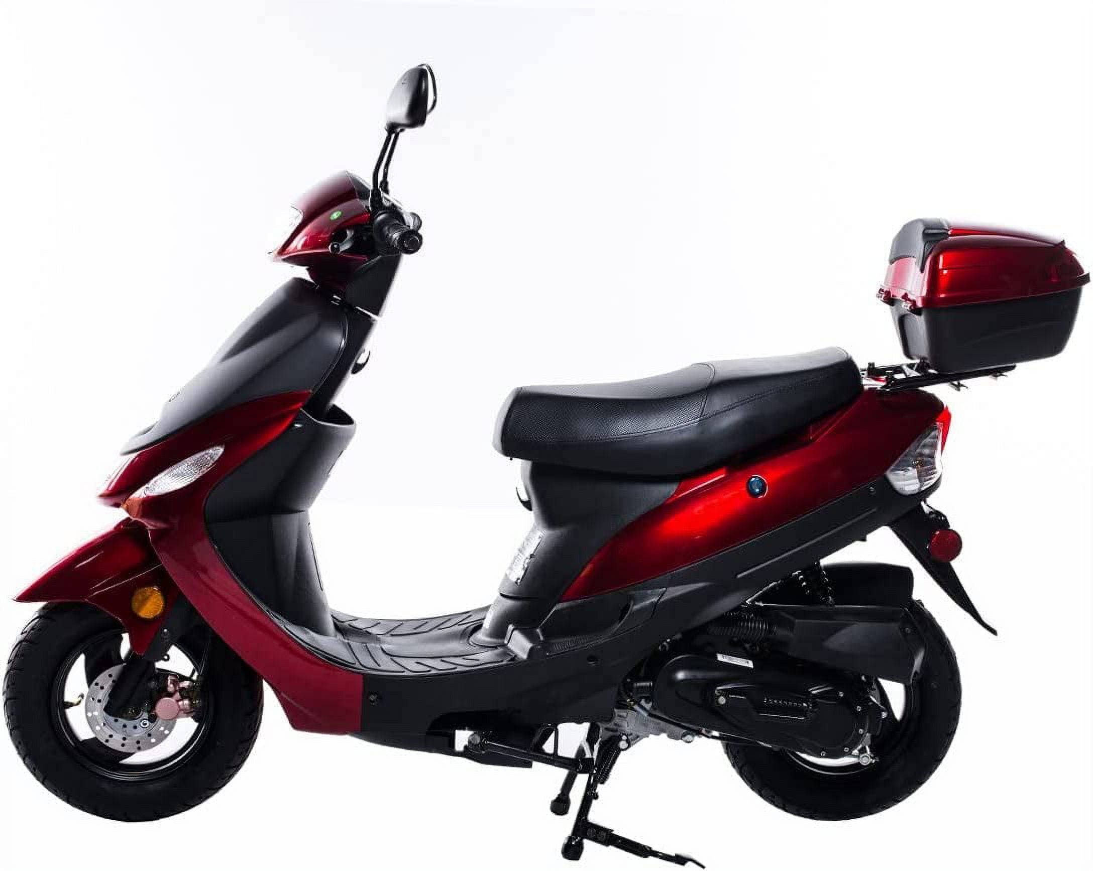 Taotao Pony 50cc Gas Scooter with Matching Trunk (Black, 50cc) mn2z3