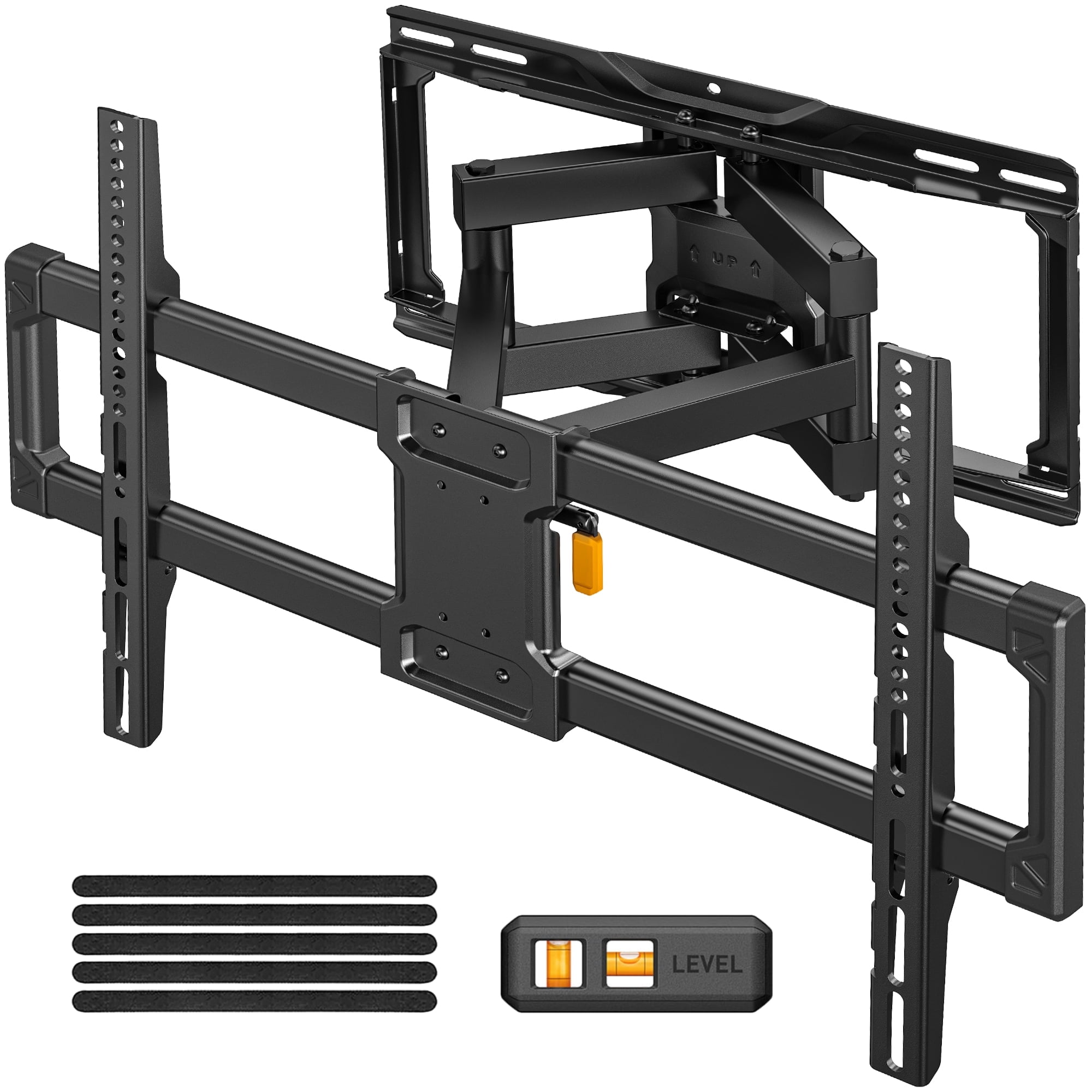 MountFTV Full Motion TV Wall Mount for 42-92 inch TVs, Heavy-Duty Swivel Extension Bracket with Tool-Free Tilt (132 lb Capacity) gagik