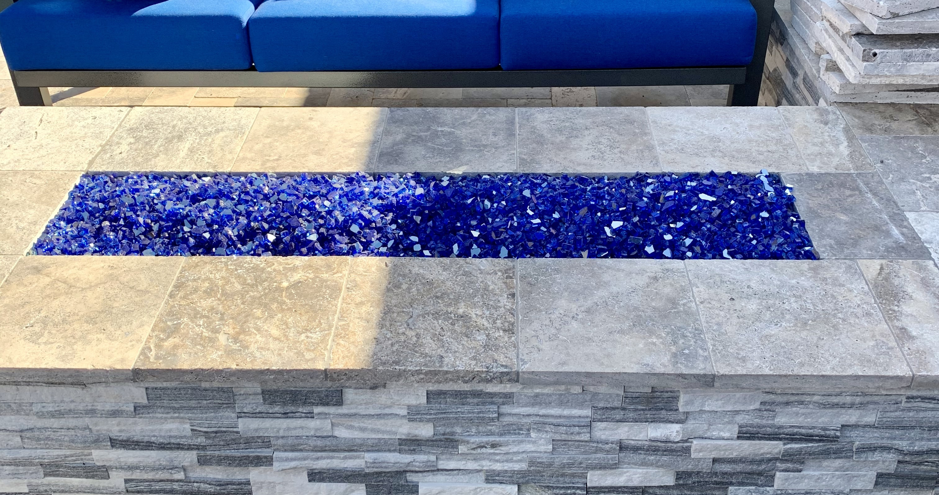 Element Fireglass Reflective Fire Glass for Fire Pits and Fireplaces (Cobalt Blue, 10 lb) kxuhe