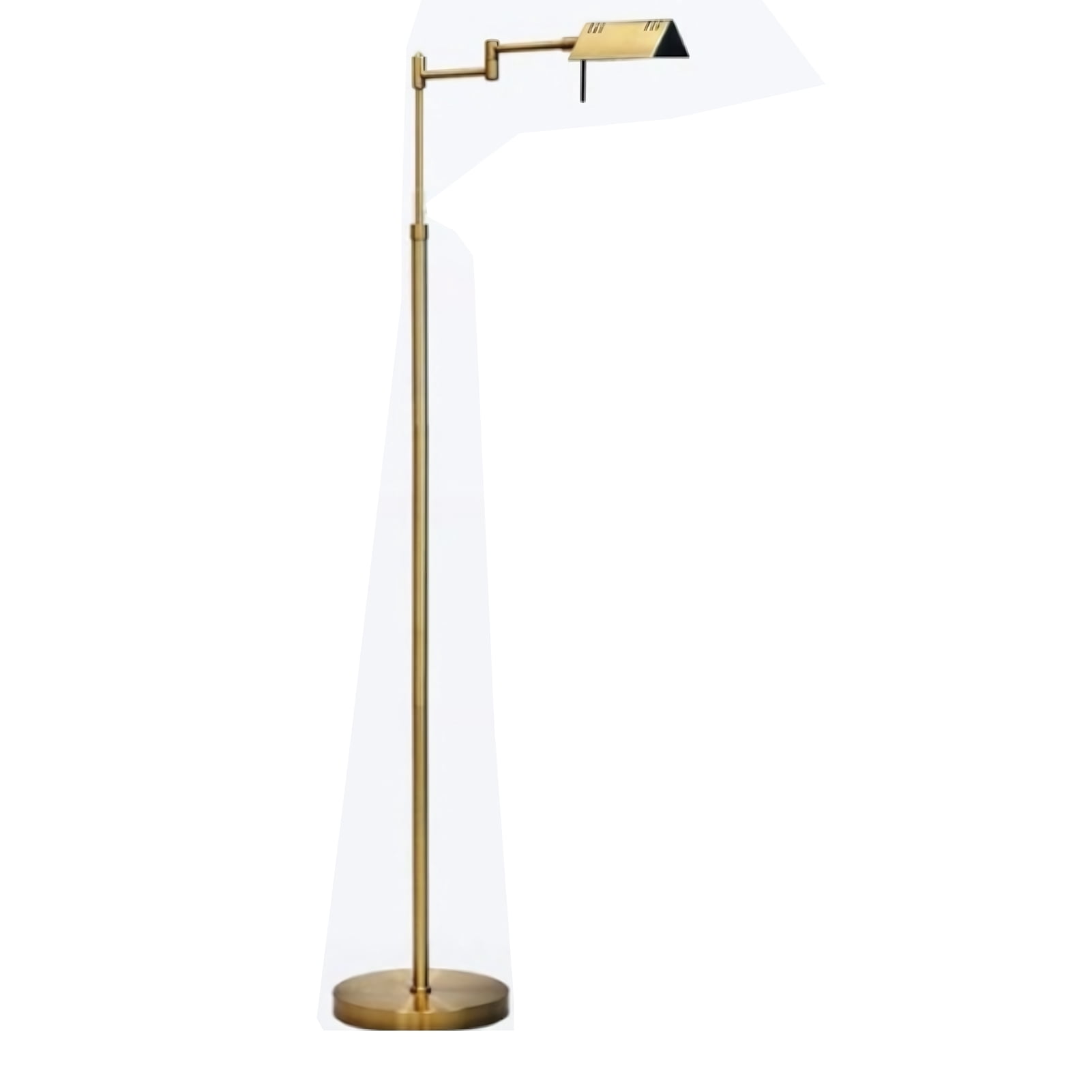 Yedigre Dimmable LED Floor Lamp, Adjustable Swing Arm Reading Light with 3 Color Temperatures (Black, 55 in) b8eaw