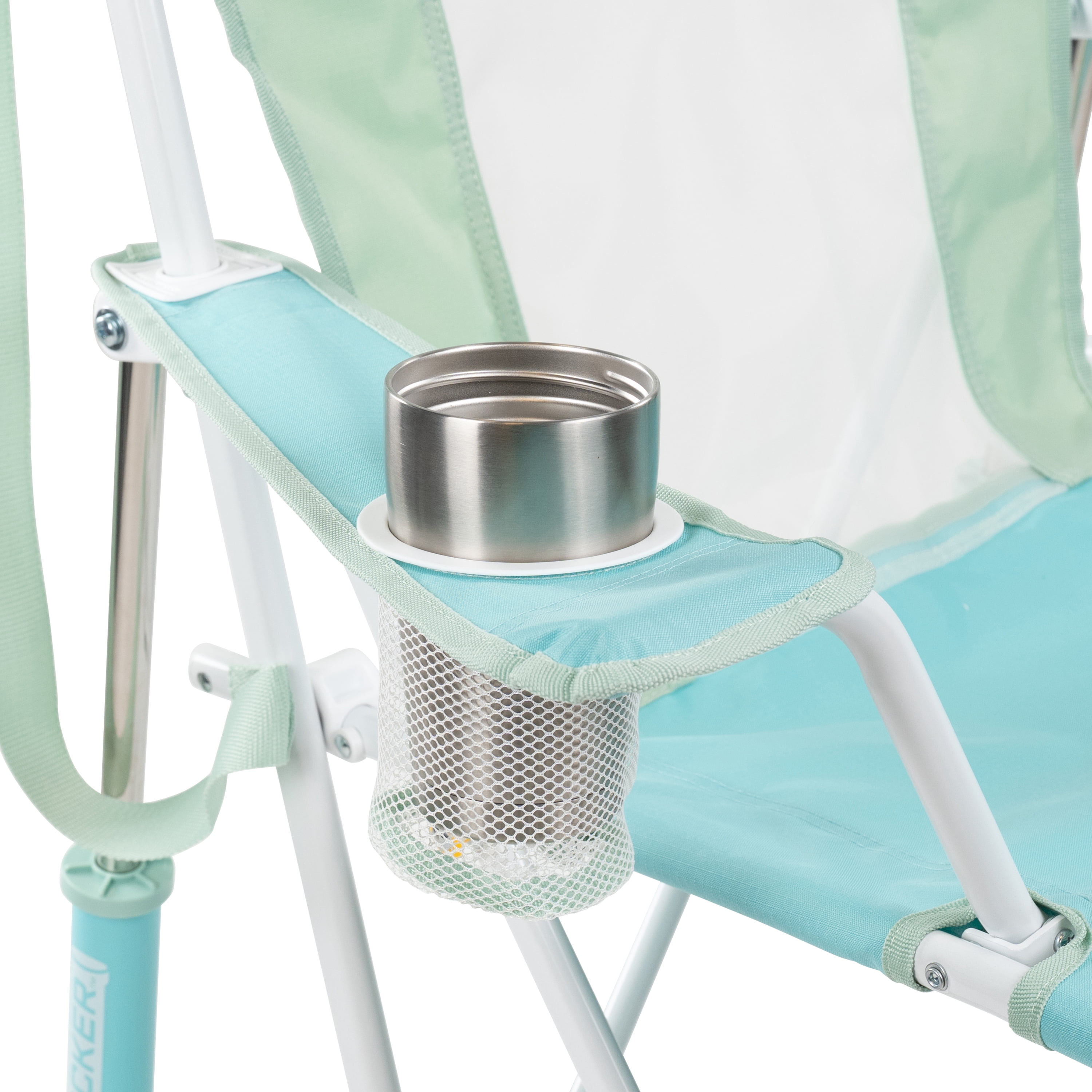 GCI Outdoor Comfort Pro Rocker Camping Chair with Mesh Backrest (Pastel Green, 250 lb Capacity) z2bpm