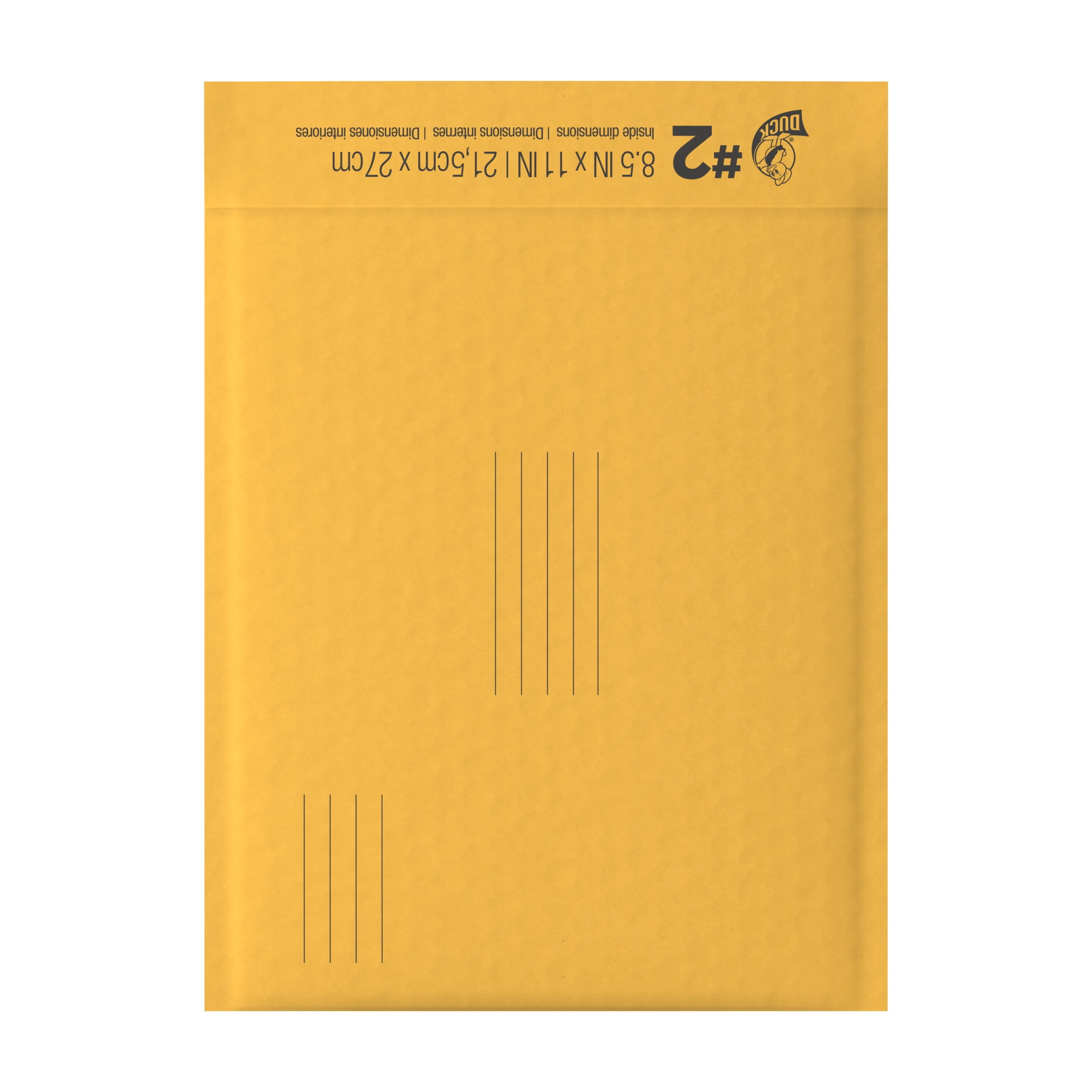 Duck Self-Seal Kraft Bubble Mailers, Padded Shipping Envelopes for Secure Mailing (Yellow, 8.5 in x 11 in, 12 Pack) a8ara