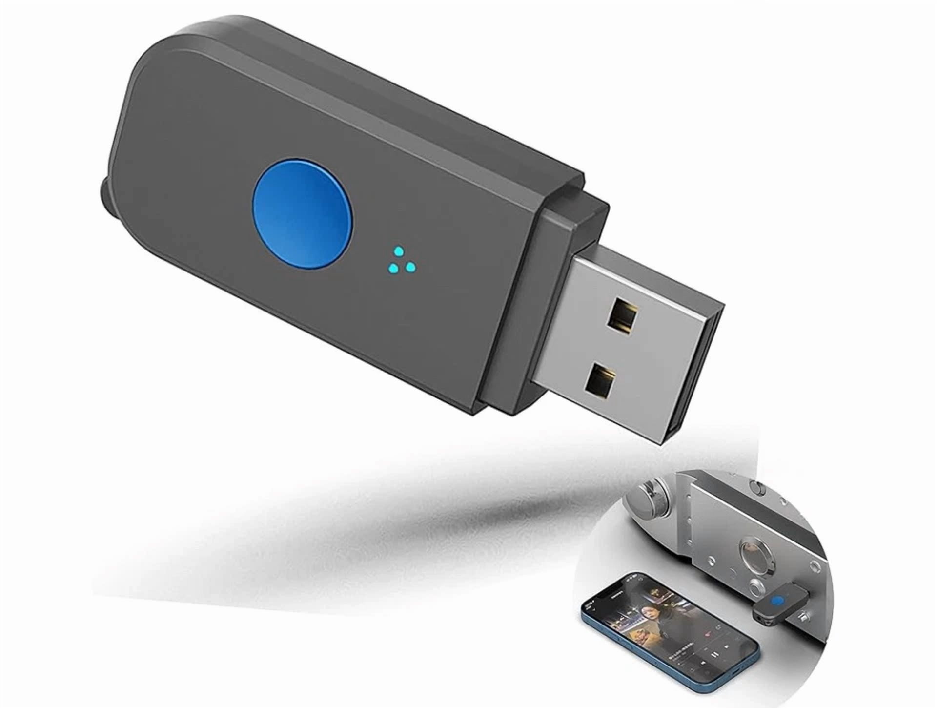 Rhea Bluetooth Car Adapter with Noise Cancellation Microphone (Plug-and-Play, Universal) yo6ms
