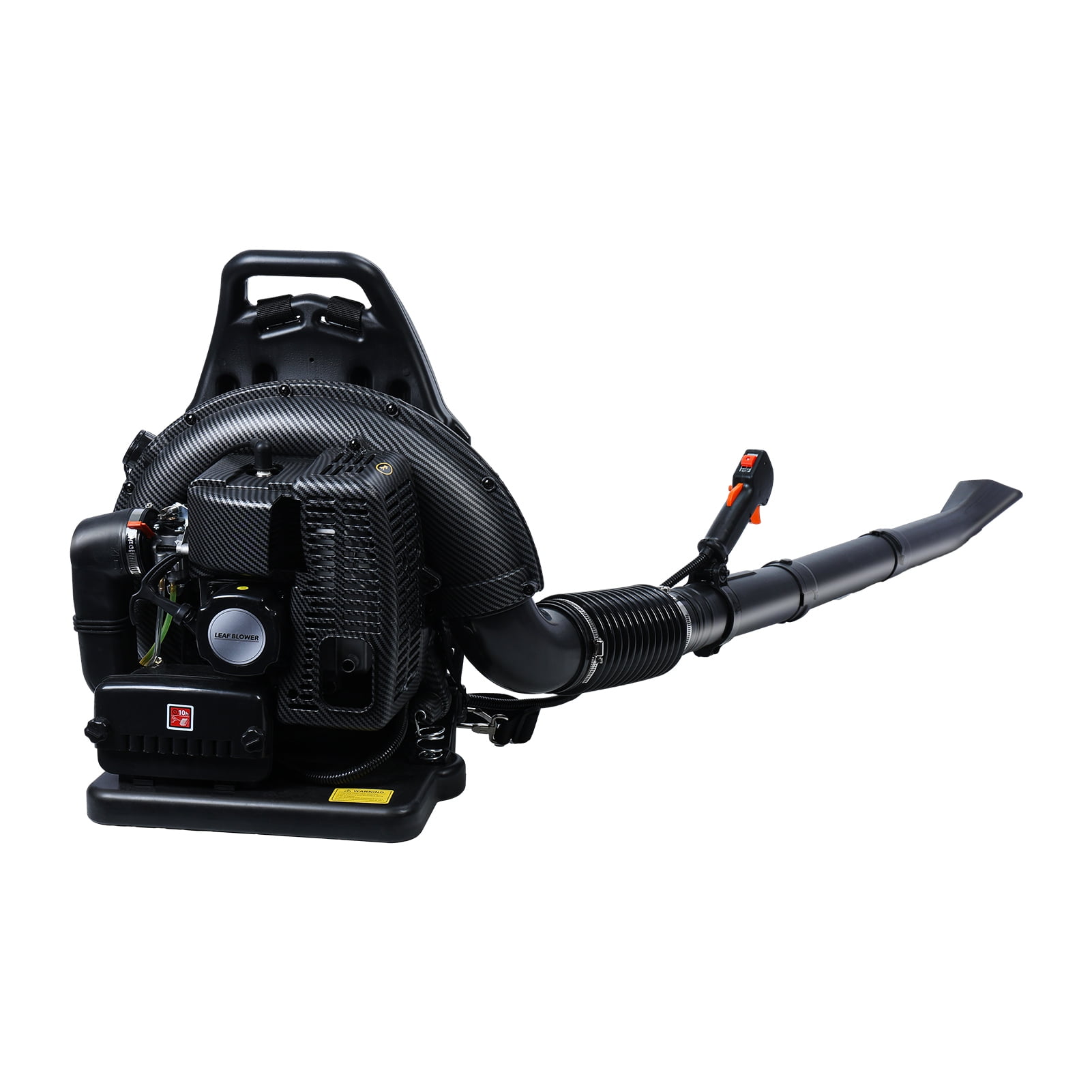 Mohsoe Backpack Leaf Blower, 63cc 2-Stroke Gas Powered Professional Landscaping Tool (Black, 57.5 fl oz) qkco8