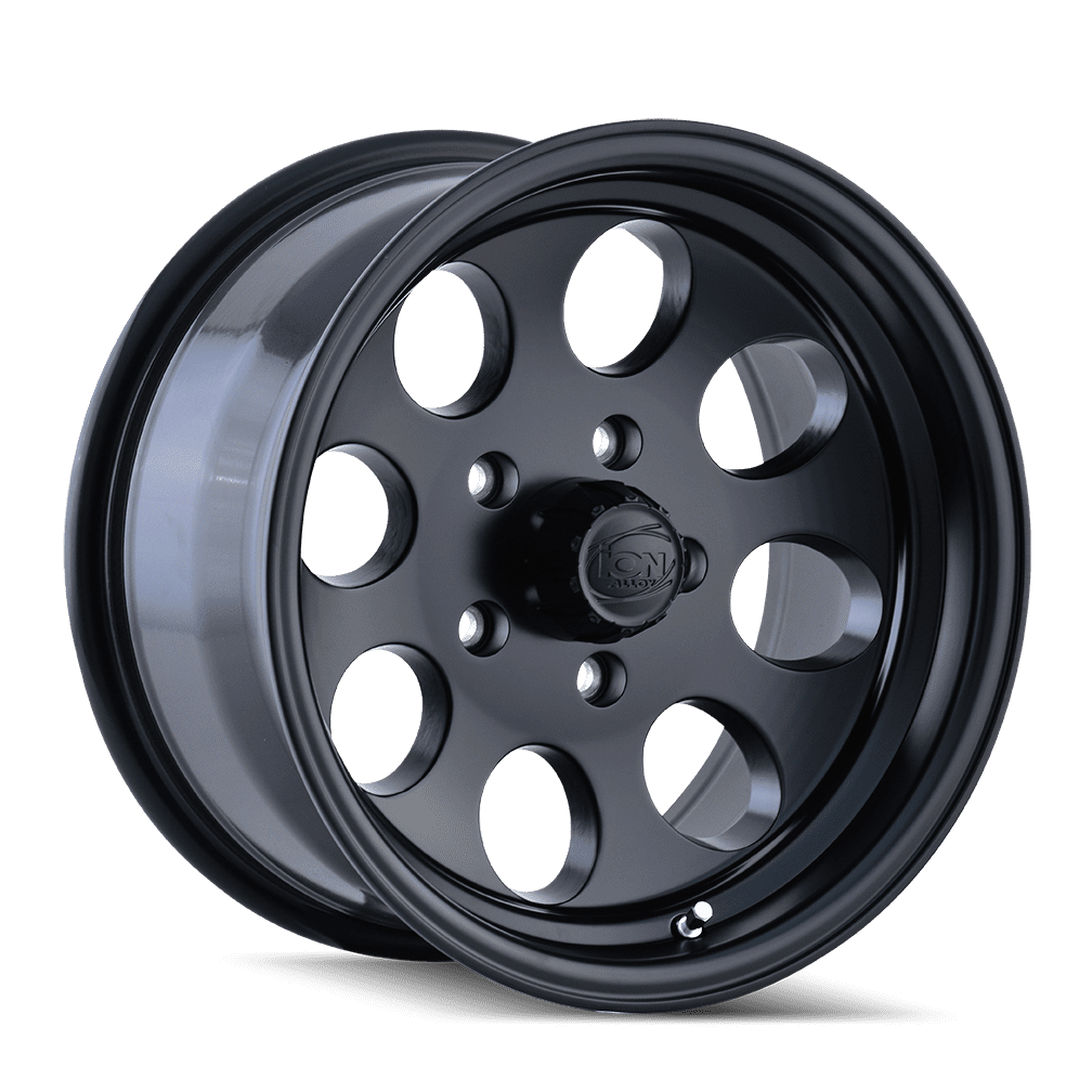 Ion 171 Alloy Wheel 16x8 in 5x4.5 Bolt Pattern -5mm Offset (Matte Black, 16x8 in) t2phh