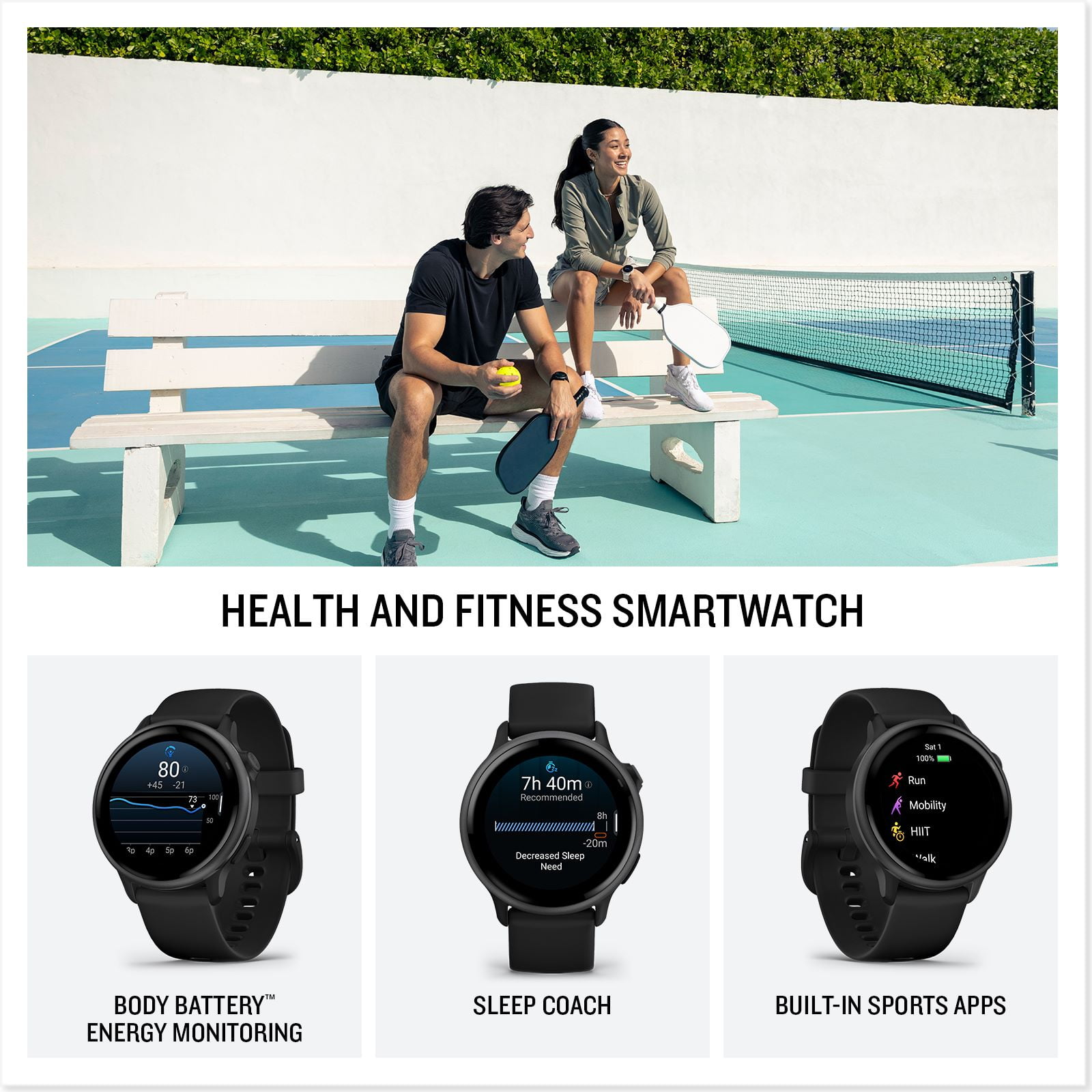 Garmin vívoactive 6 Health and Fitness GPS Smartwatch (Black, One Size) 6hvuh