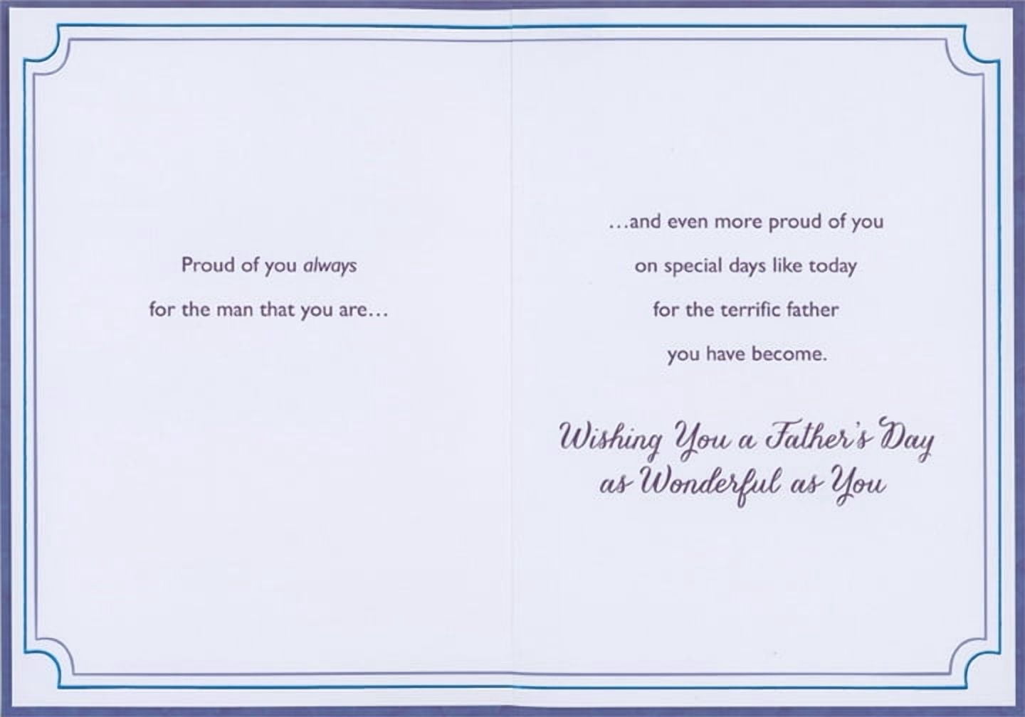 Designer Greetings Father's Day Card for Son, Hand Decorated 3D Banner Design (5.25 in x 7.5 in) 7huyn