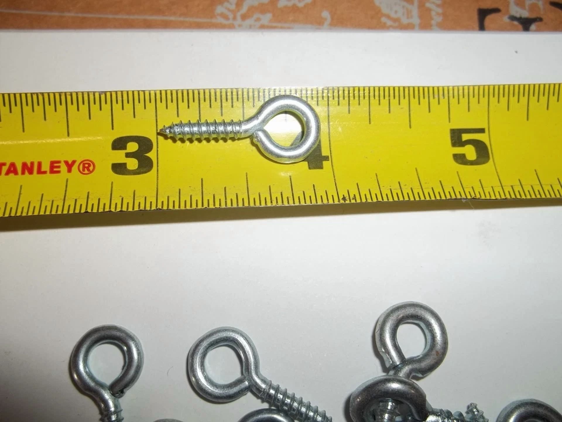 VAULT Eye Hooks Screw-in Metal Hangers for Framing and Hanging (Silver, 20 Pack) 4ypcv