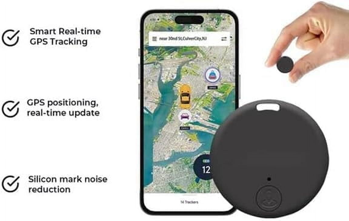 Yanwan Mini GPS Tracker for Vehicles, Real-time Car Locator and Anti-Lost Tracking Device (Orange, 2 Pack) hw162