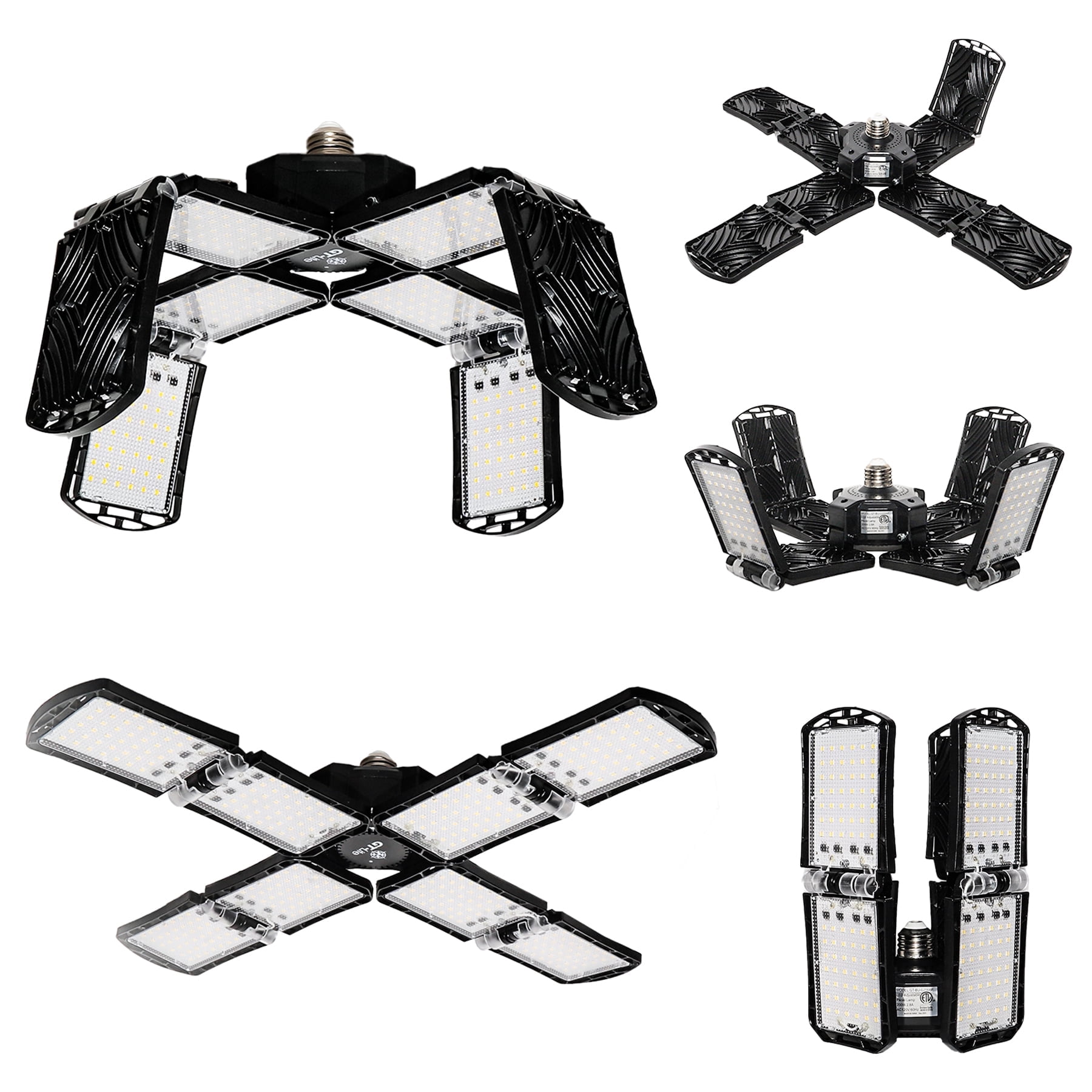 GT Lite LED Garage Light 20000 Lumen Adjustable 8-Panel Ceiling Fixture (Daylight White, 19.57 in Diameter) i5gpx
