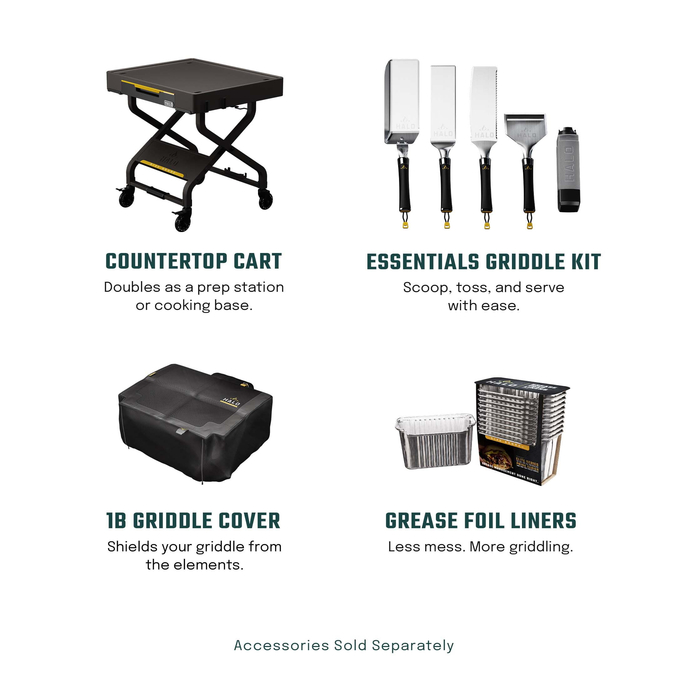 Halo Elite1B 1-Burner Outdoor Propane Gas Griddle with 2-Zone Cooking (Black, 284 sq in) agkdn
