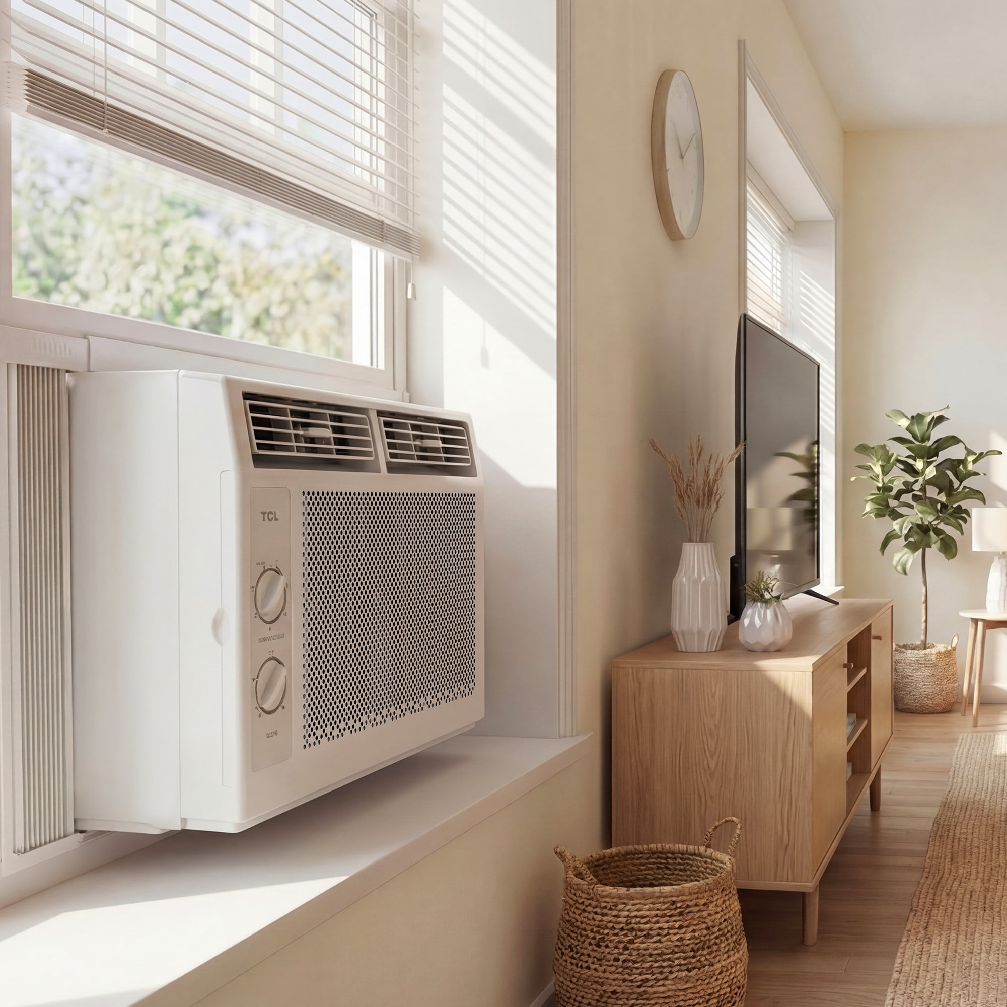 TCL 5,000 BTU Mechanical Window Air Conditioner (White, 150 Sq ft Coverage) icinw