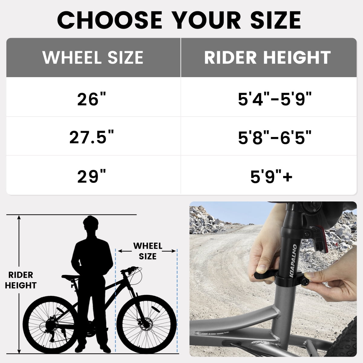 Generic 26 Inch Mountain Bike, 21-Speed High Carbon Steel Bicycle with Front Suspension and Mechanical Disc Brakes (Silver, 26 in) l0puk