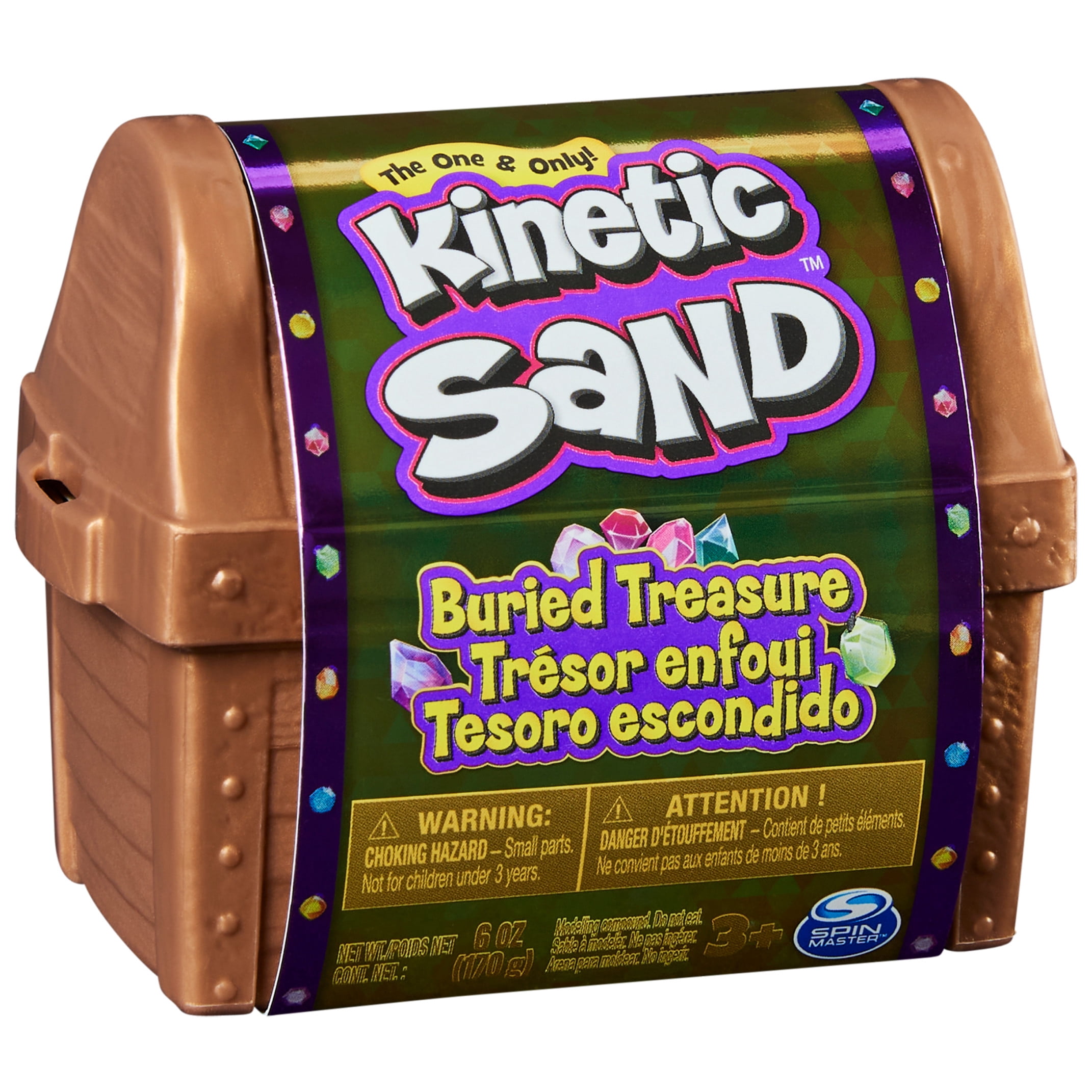 Kinetic Sand Hidden Treasure Sensory Play Set (6 oz) z23s8