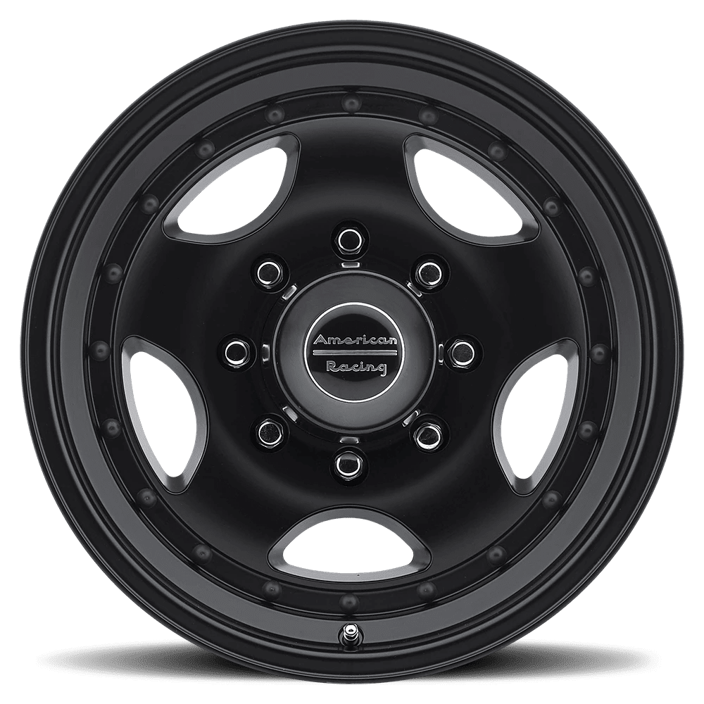 American Racing AR23 Aluminum Wheel (Satin Black, 15x10 in) tarpl