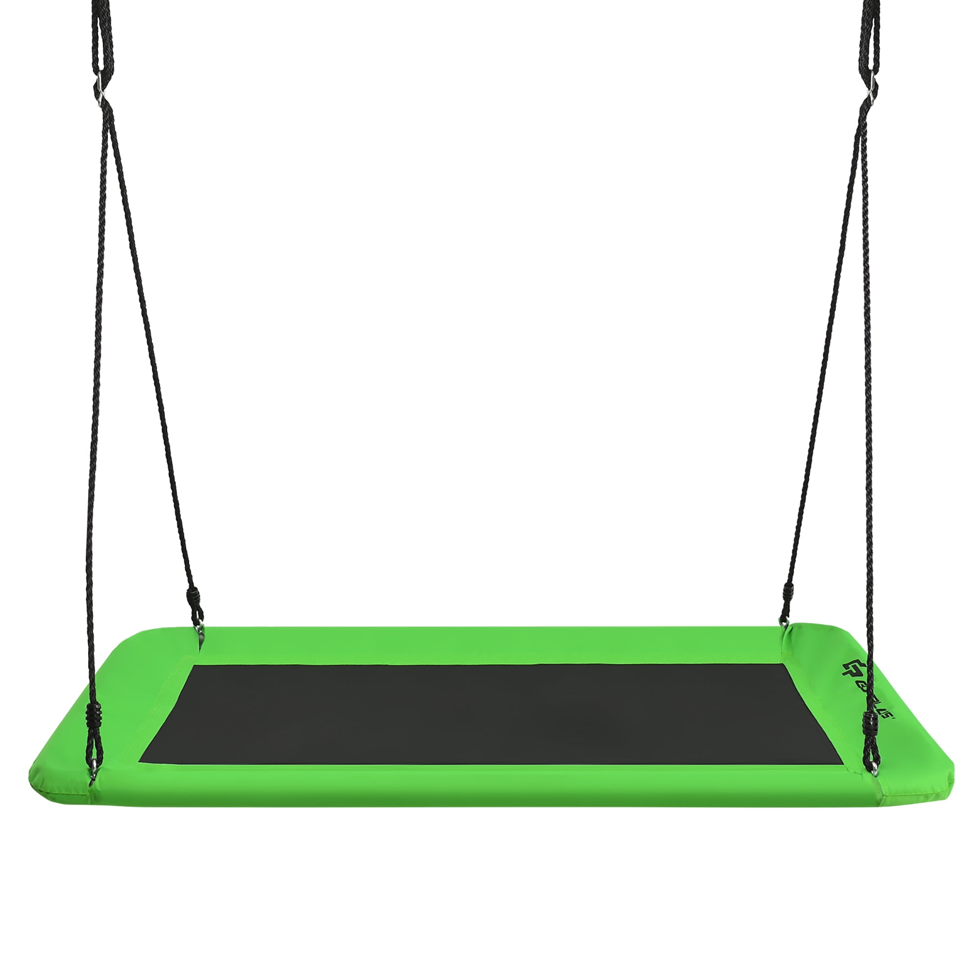 Costway Giant Platform Tree Swing with Hanging Straps (Green, 60 in) pd4s1