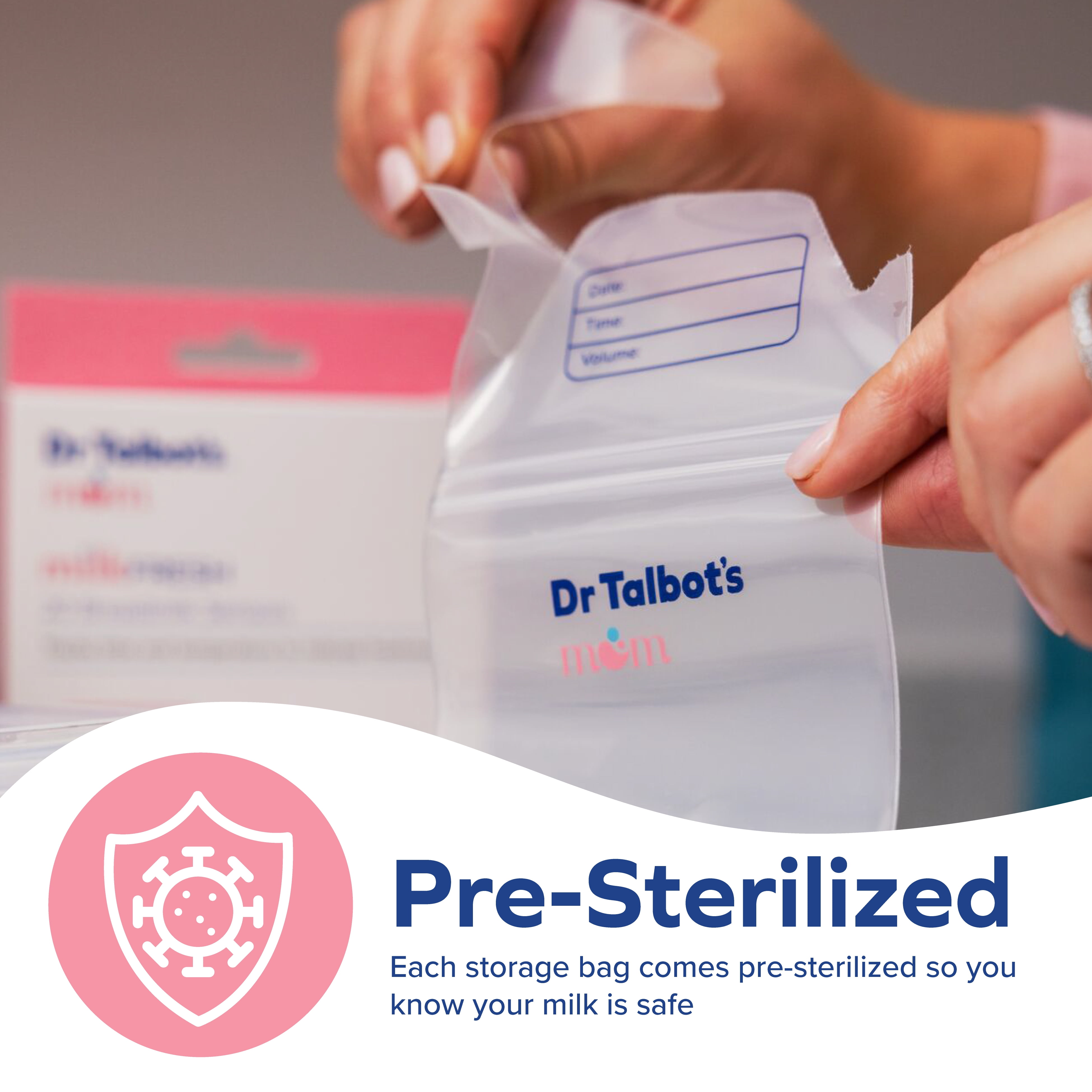 Dr. Talbot's Mom Breastmilk Storage Bags with MilkFresh Sensors (50 Count) 8kzzk