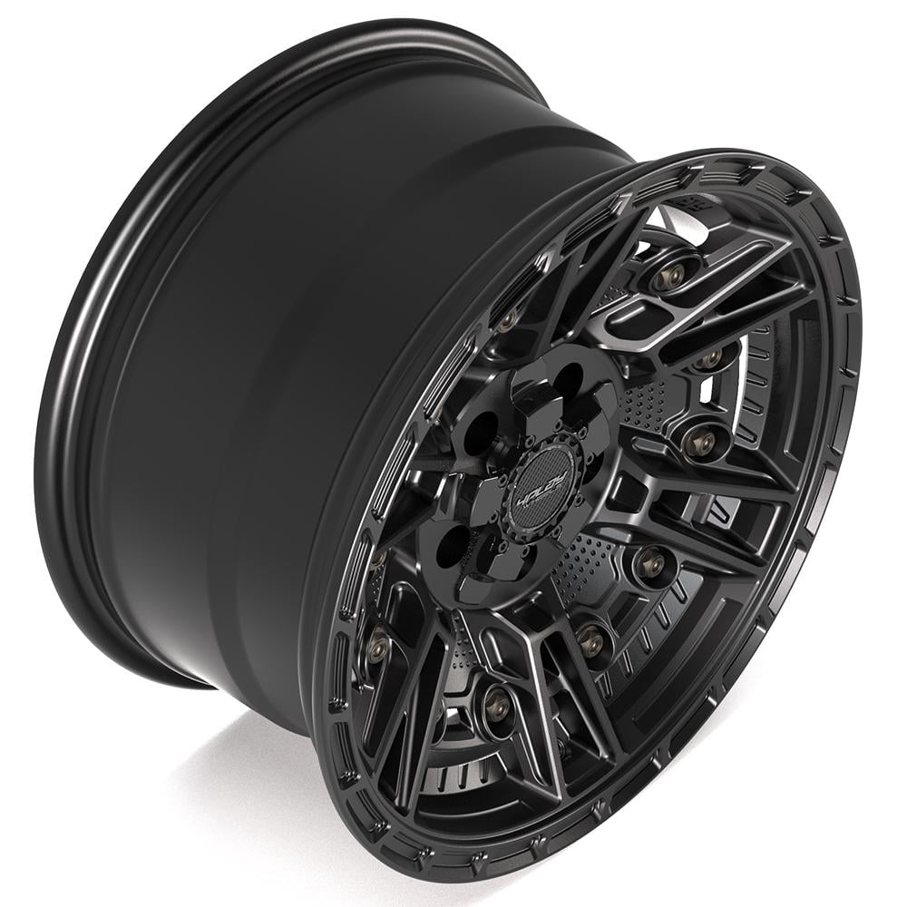 4PLAY Wheels 4PS01 Off-Road Rim Heavy-Duty Performance (Satin Black, 17x9 in) kibp7