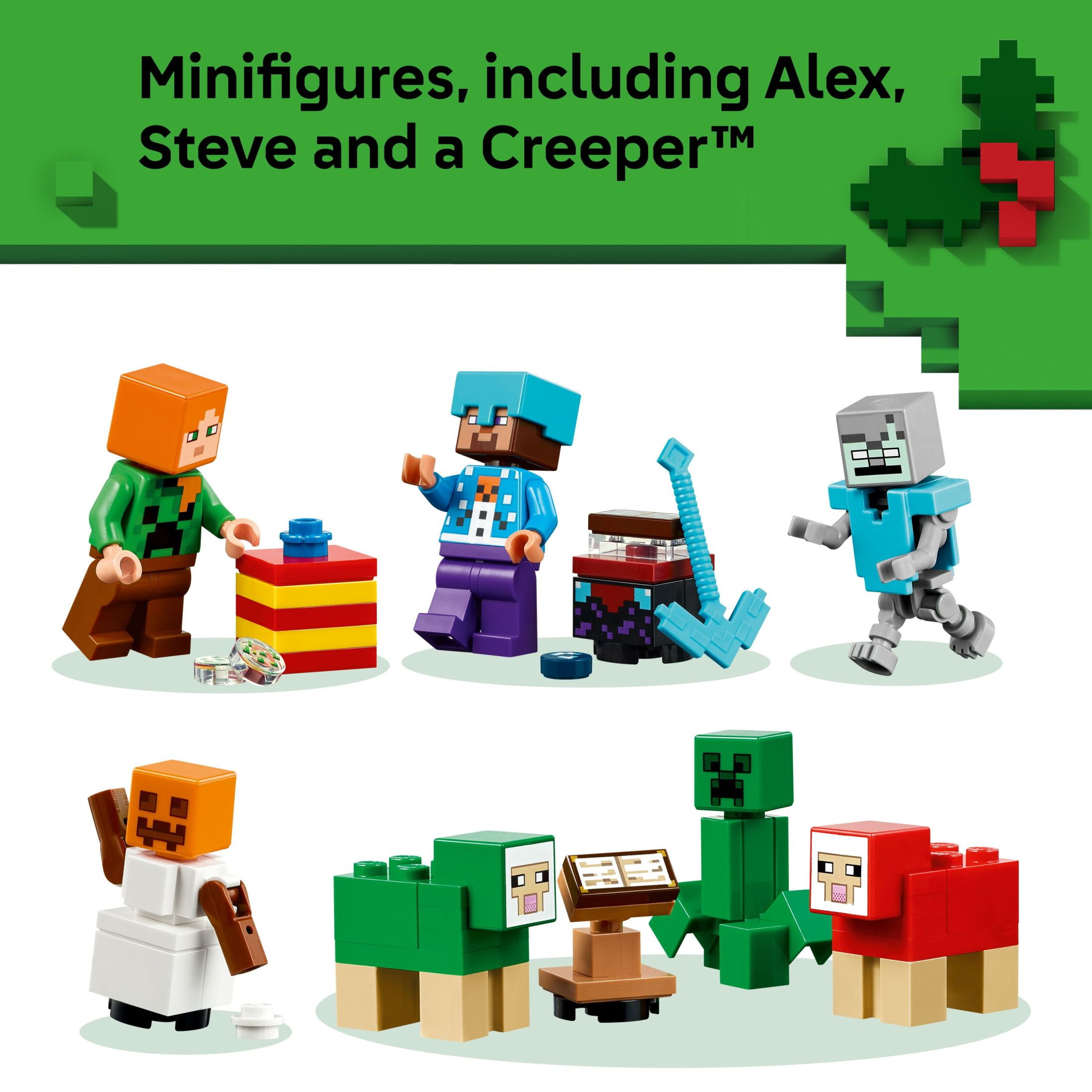 LEGO Minecraft Advent Calendar 2025 Building Toy Set (300 Pieces) to047