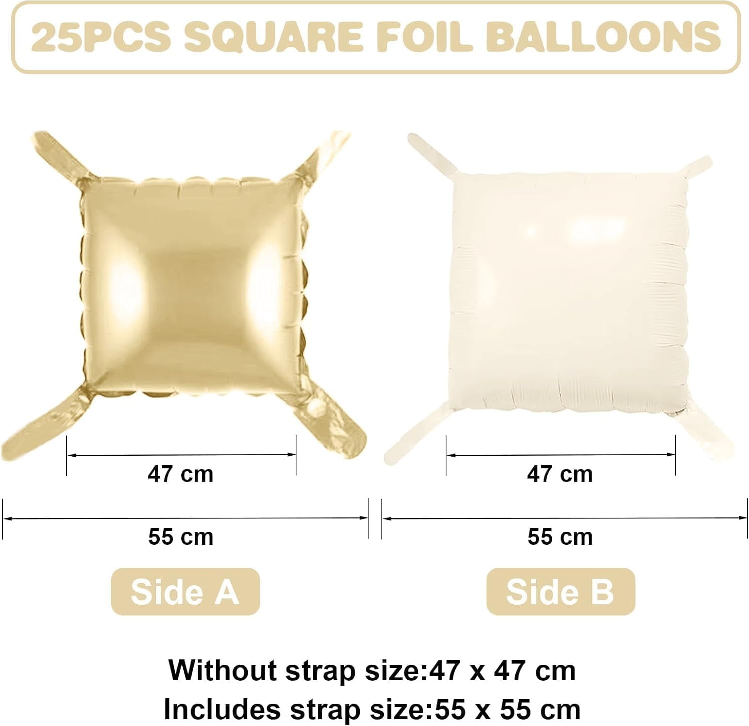 Party Decor Square Foil Balloon Wall Kit (Black, Orange, Green, 25-Piece Set) zb6ju