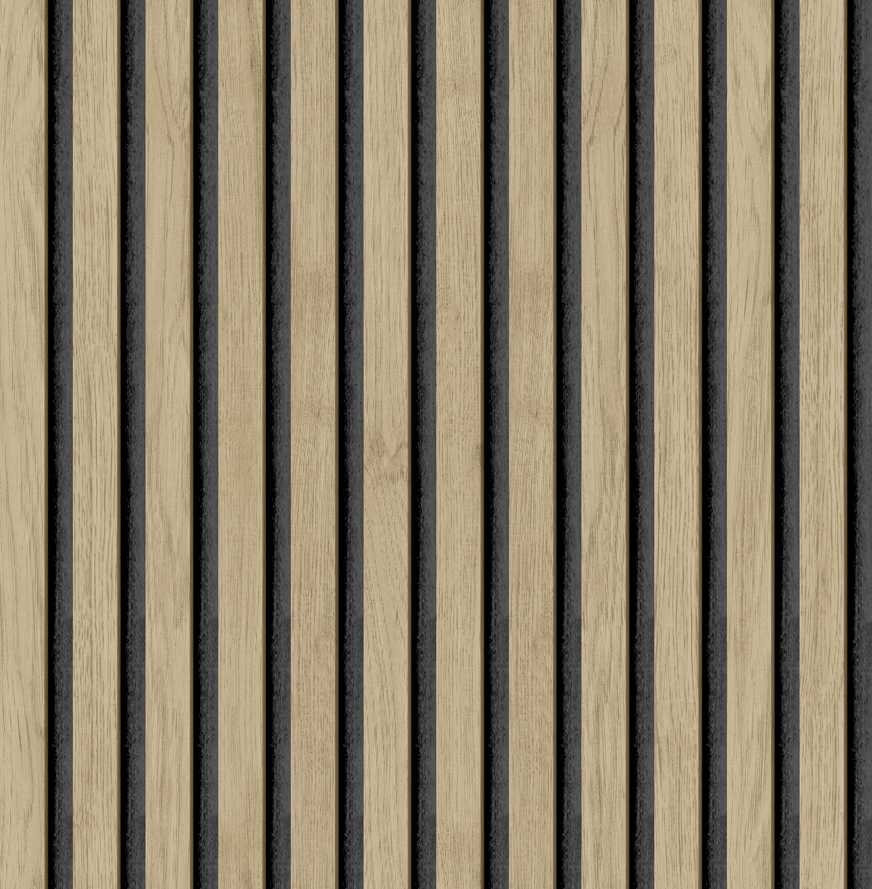 Roommates Studio Cream Oak Slat Peel and Stick Wallpaper (White, 30.75 sq ft) d9wgd