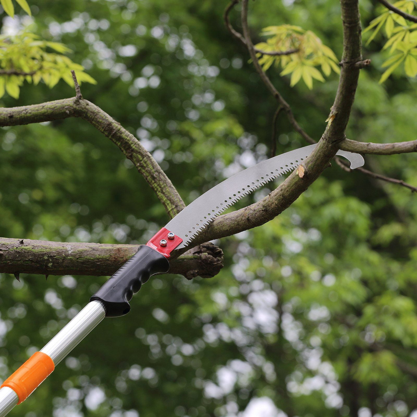 Generic Manual Extendable Tree Pruner, Heavy-Duty Pole Saw for High Limbs, Lightweight Aluminum Alloy Handle (4.6-9.8 ft) e6gkf