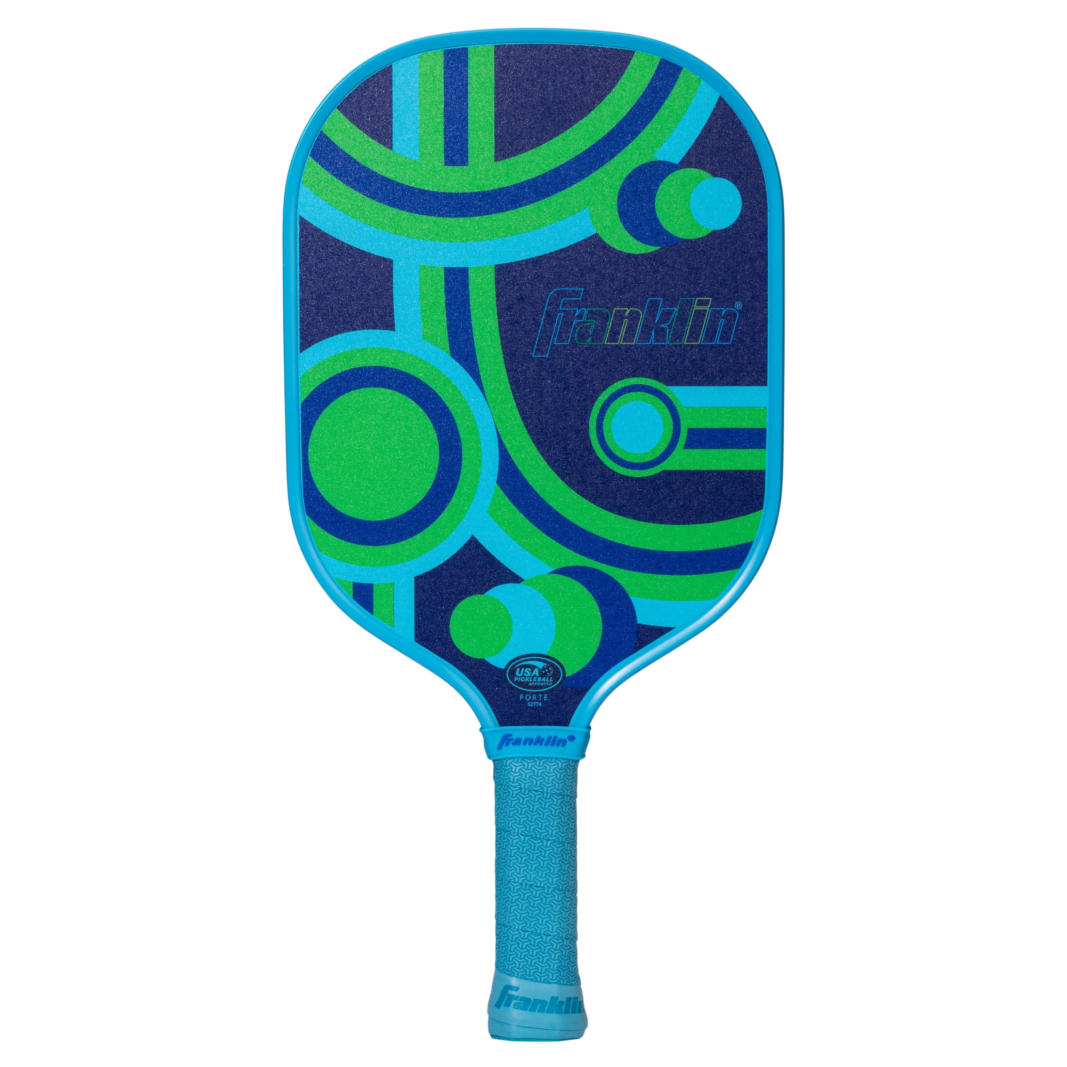 Franklin Sports Kids Pickleball Paddle, Junior Series Lightweight Racket for Youth Players (Blue, 15.7 in x 7.8 in) mfdy0