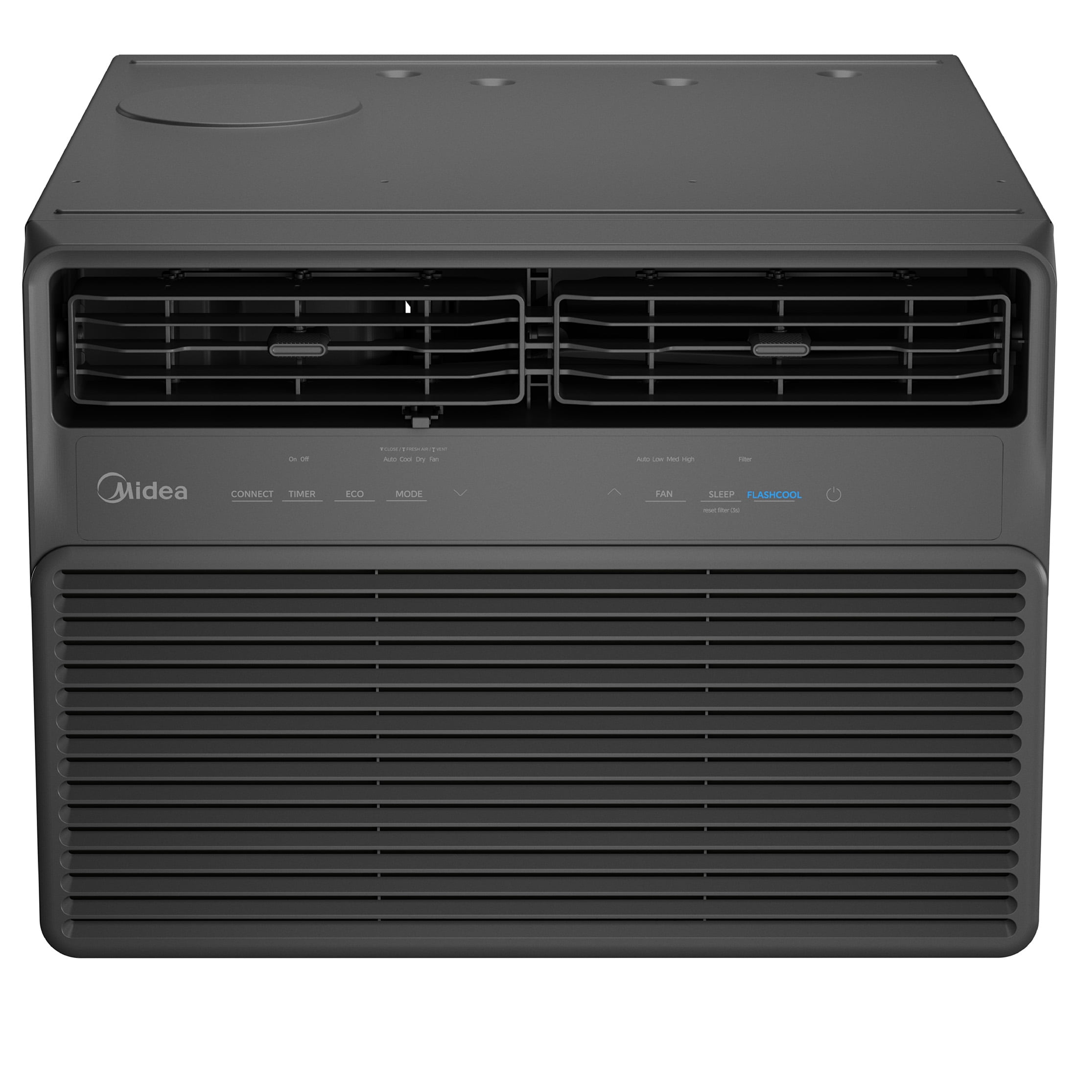 Midea 12,000 BTU Smart Inverter Window Air Conditioner, Quiet Cooling for Rooms Up to 550 sq ft, Wi-Fi Enabled (Black, 51 lb) 517cf