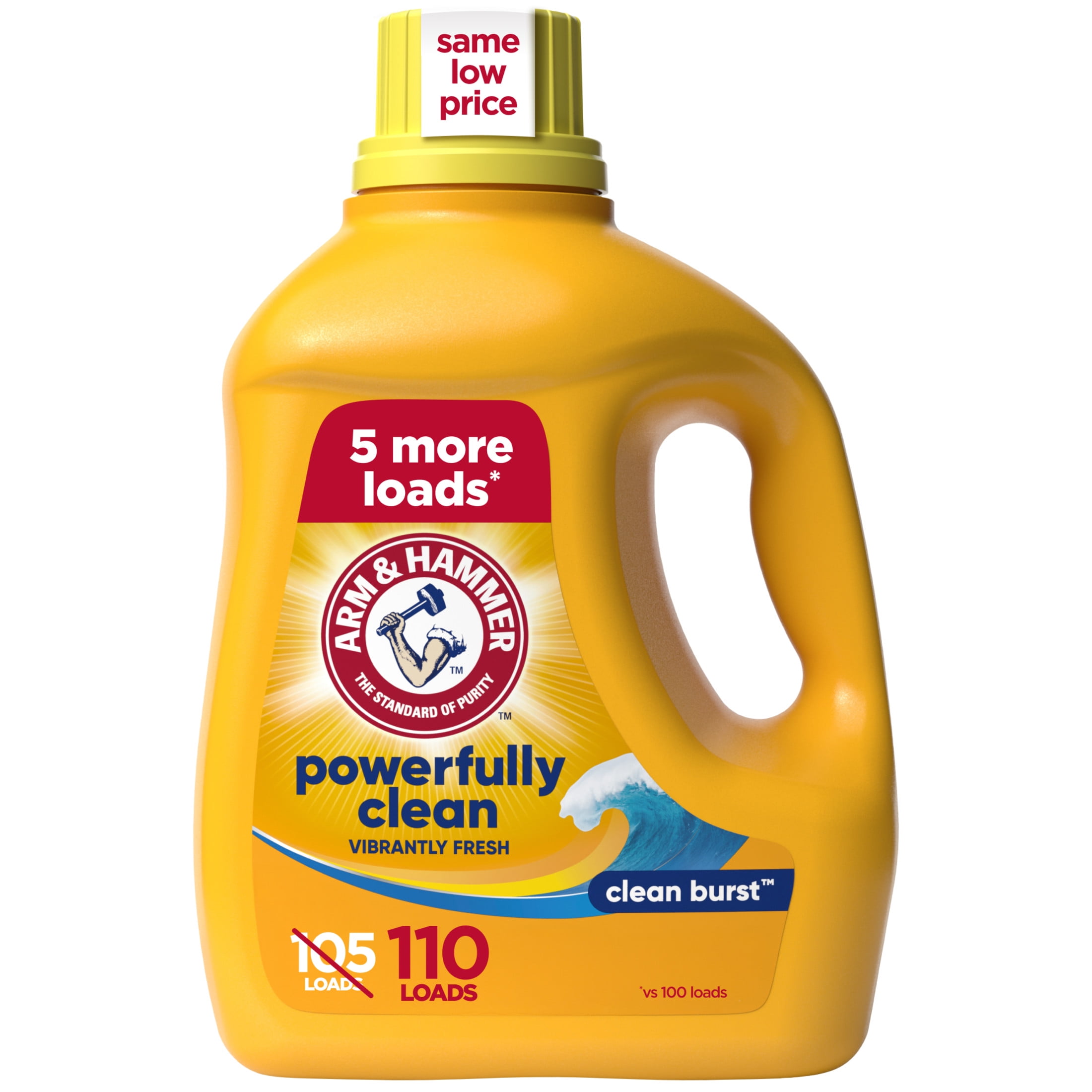 ARM & HAMMER Clean Burst Liquid Laundry Detergent (110 fl oz) t0s2q