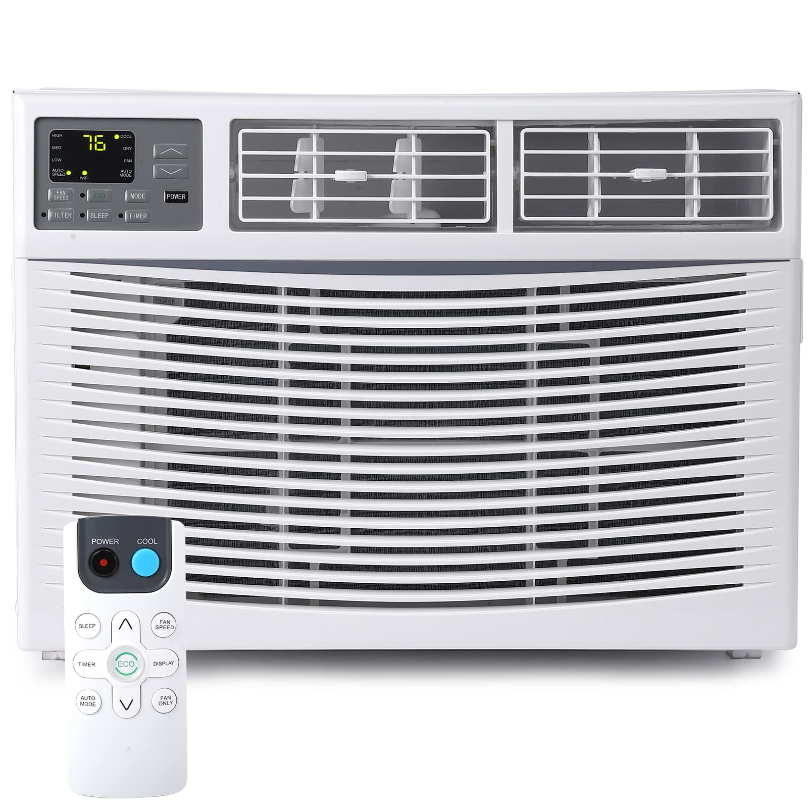 Historyli Go5H 10000 BTU Inverter Window Air Conditioner, Smart App Control Cooling Unit for Rooms up to 400 Sq.ft (White, 1 Unit) f3azv