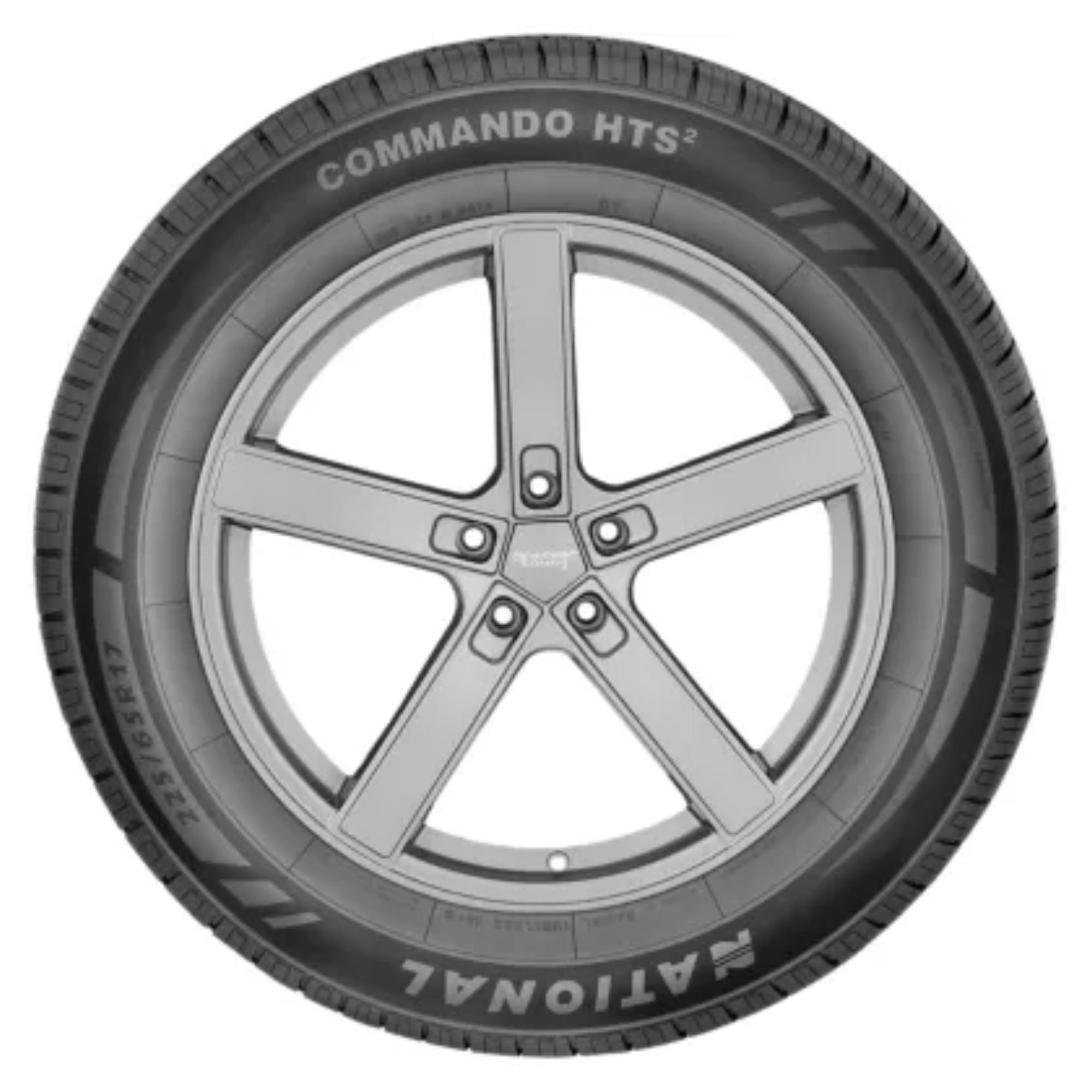 National Commando HTS 2 All-Season SUV Crossover Tire (235/60R18) b4qao