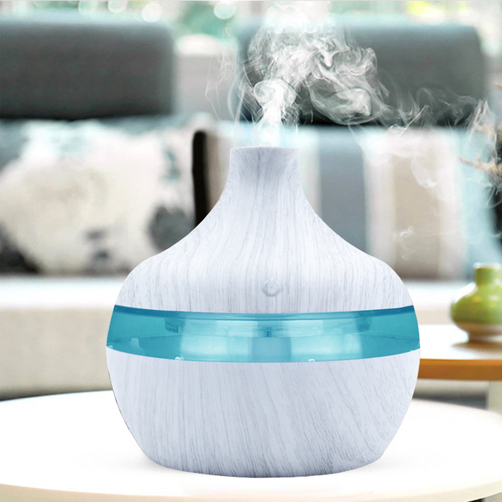 YiFudd Aromatherapy Essential Oil Diffuser Ultrasonic Humidifier for Large Rooms (White, 16.9 fl oz) 34z8e