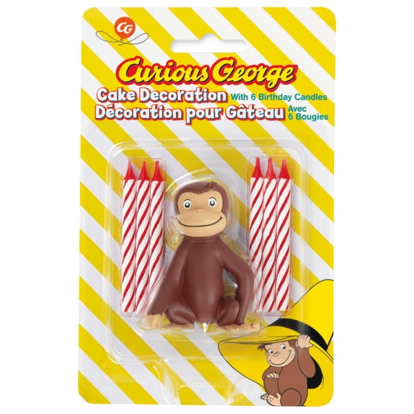 Unique Curious George Birthday Party Supplies Set (16-Piece Tableware and Decoration Bundle) wv096