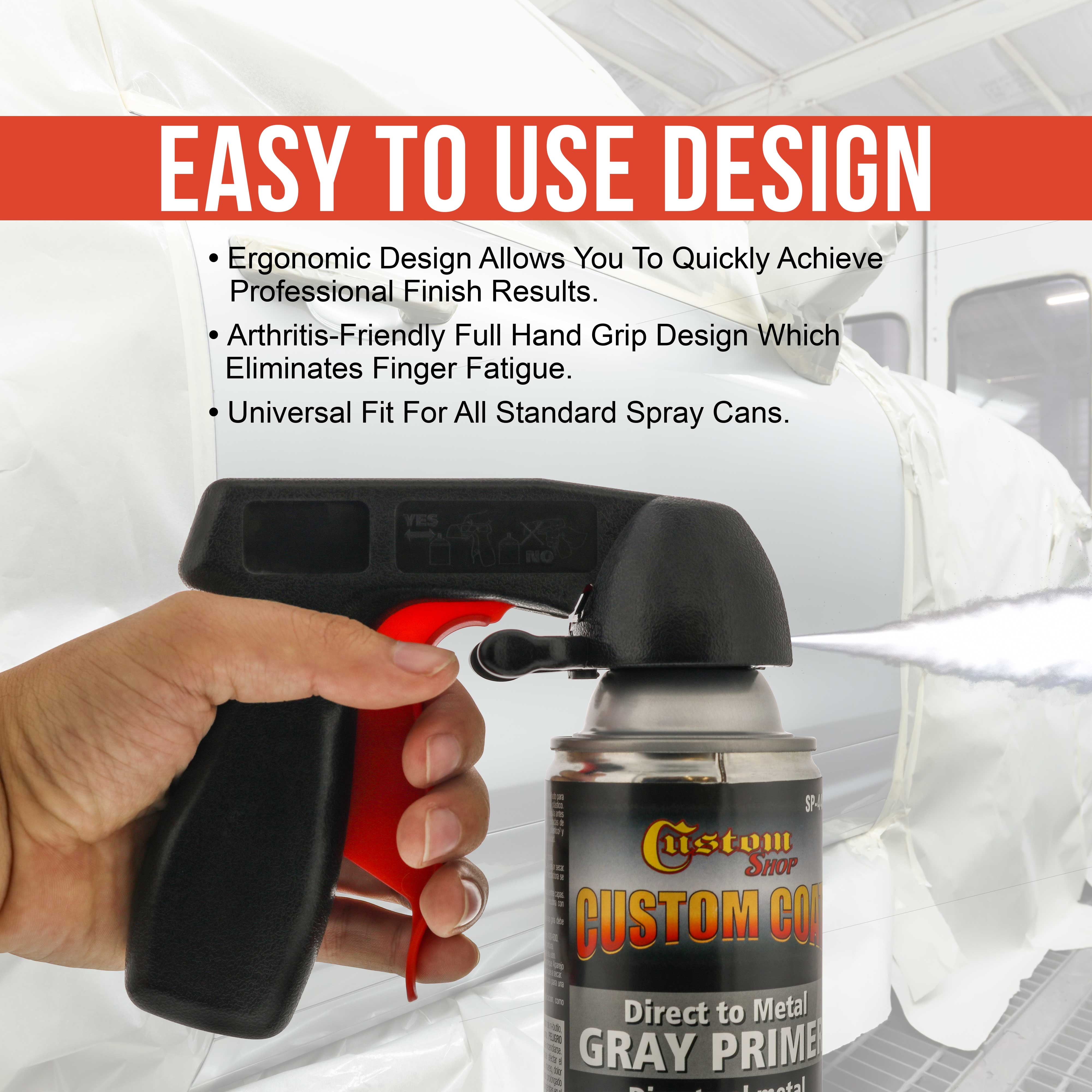 TCP Global Aerosol Spray Trigger Handle (Ergonomic Grip, Reusable) (Black, 2 Pack) tuhgm