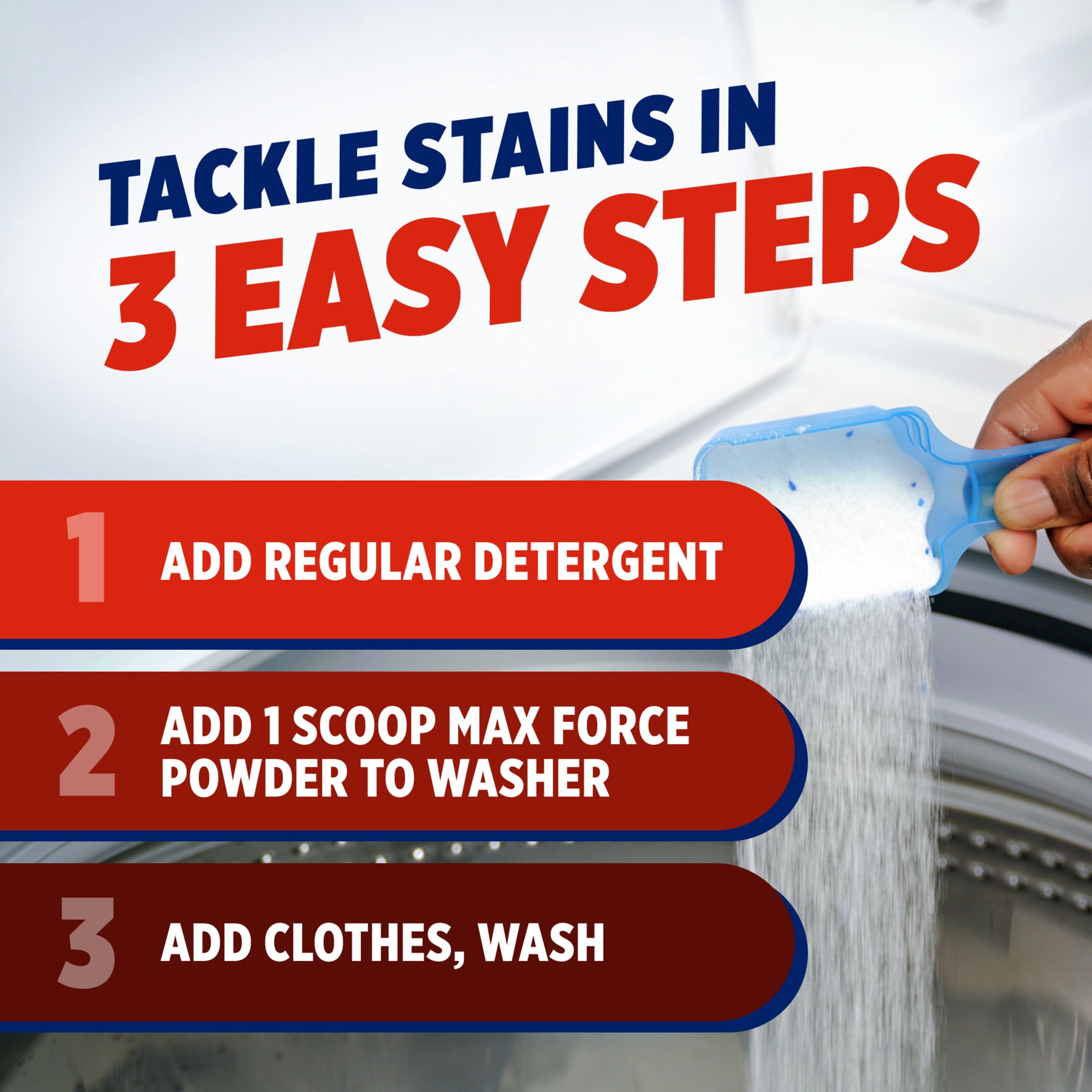 OxiClean Max Force Advanced Stain Remover Powder, Color-Safe Laundry Additive (3 lb) sgvxf
