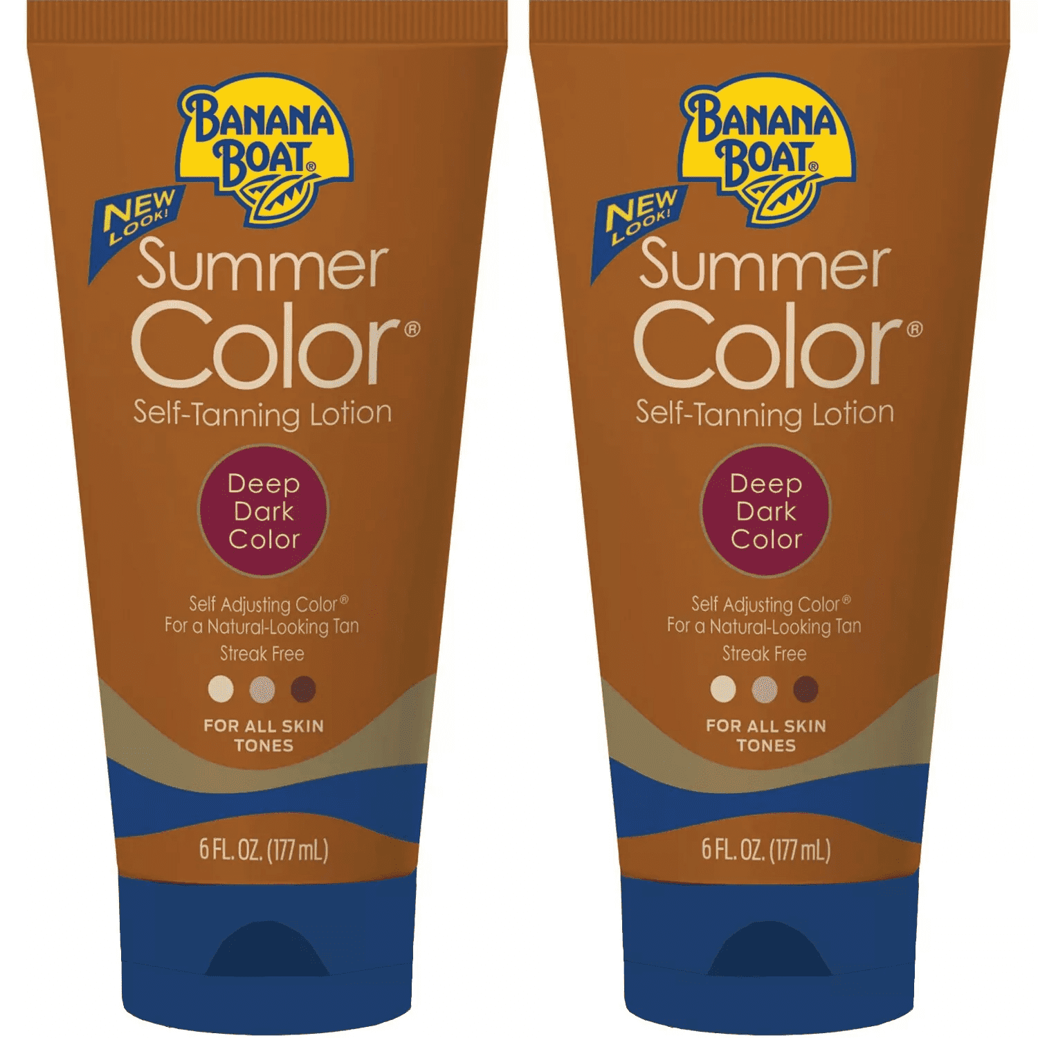 Banana Boat Summer Color Self-Tanning Lotion, Streak-Free Sunless Tanner (Light to Medium, 12 oz, 2 Pack) x0cjr