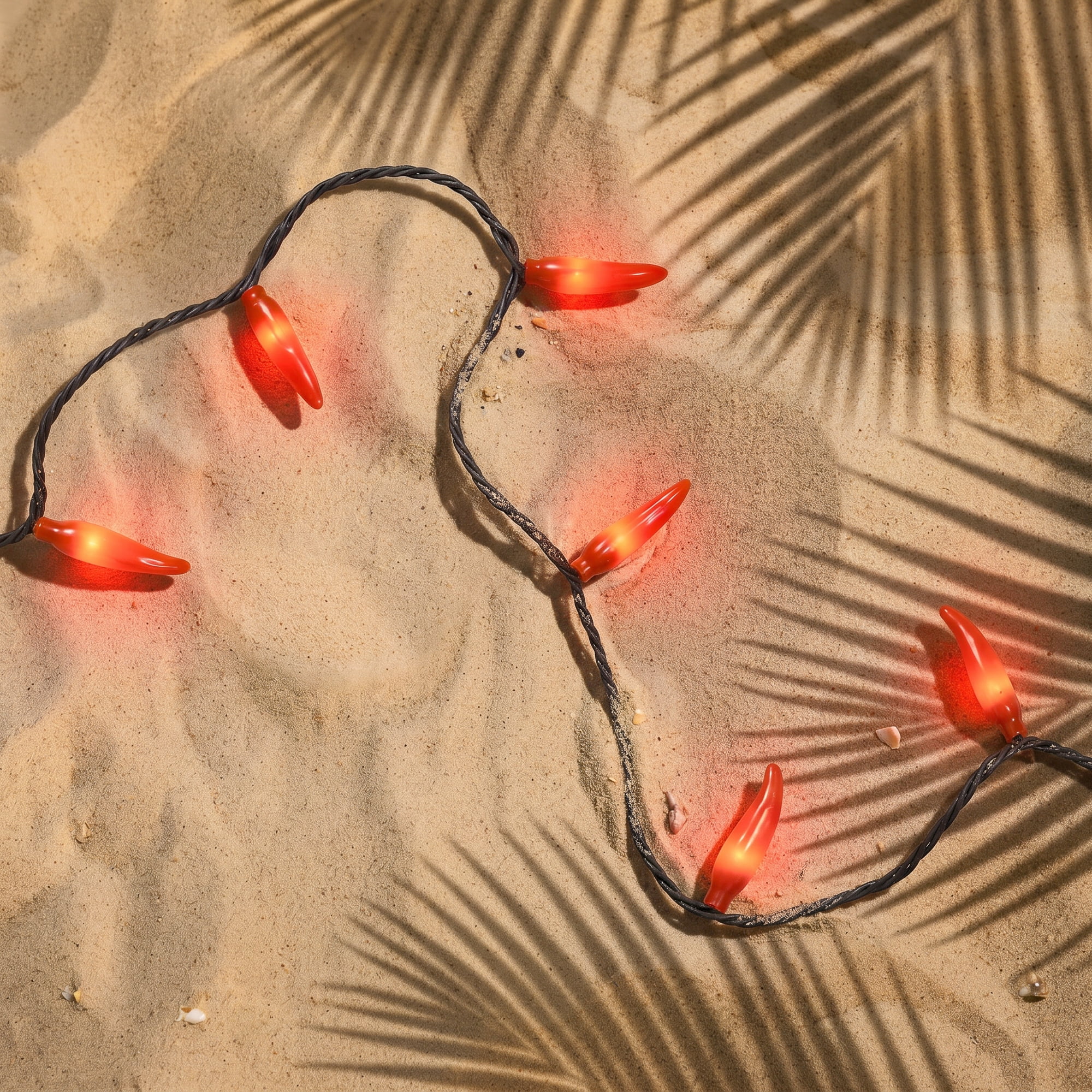 Northlight Chili Pepper String Lights for Indoor Outdoor Patio Decor (Orange, 19.5 ft, 35 ct) yh5d1