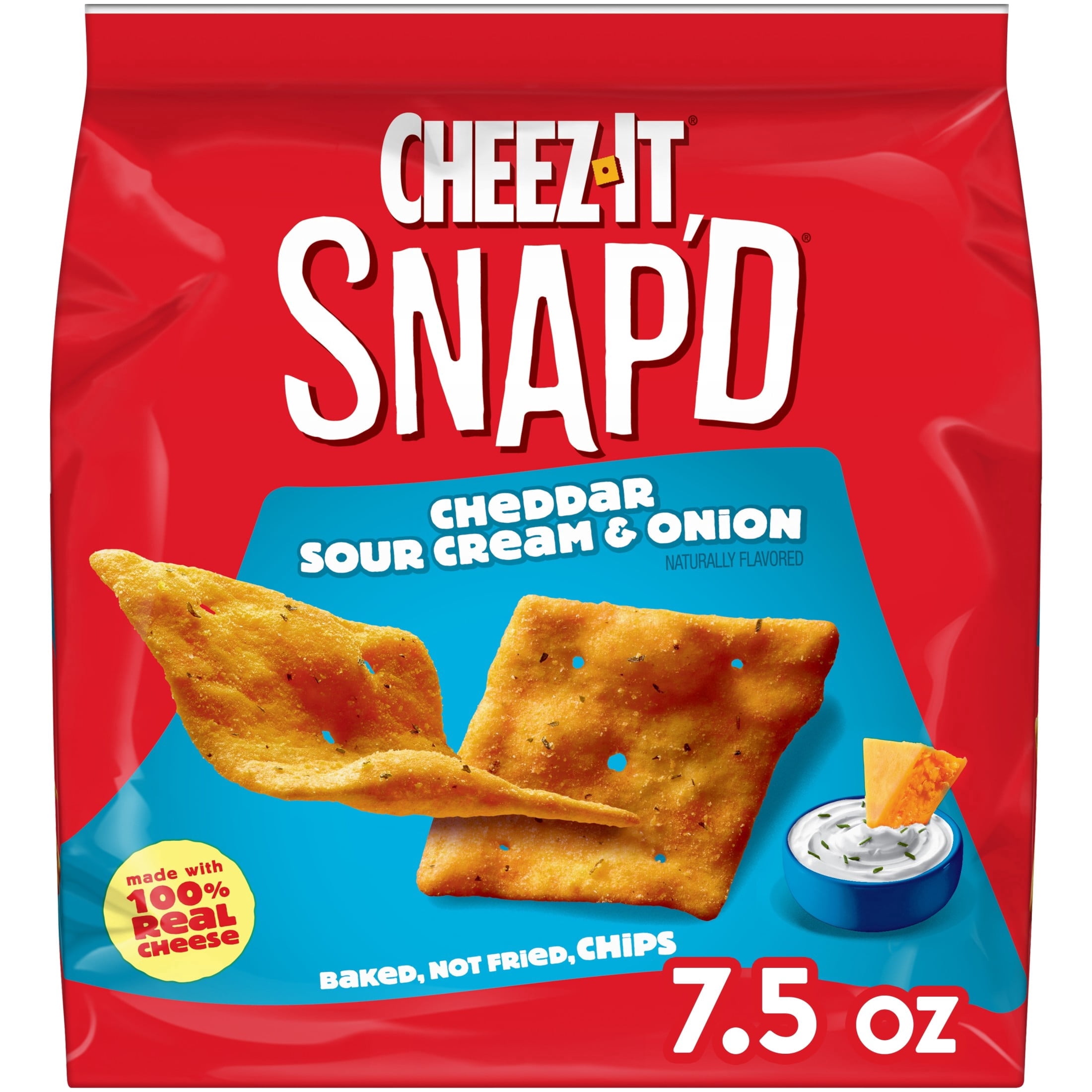 Cheez-It Snap'd Cheddar Sour Cream and Onion Cheesy Baked Chips (7.5 oz) inwt8
