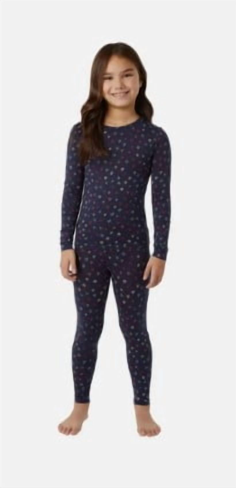 32 Degrees HEAT Kids Thermal Long-Sleeve Crew Neck & Legging 2-Piece Set (Navy, Small) hxxn3