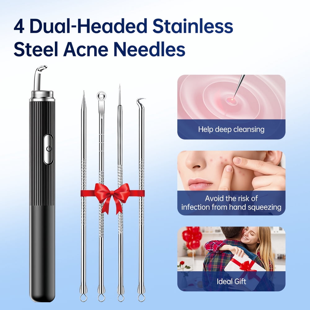 BearCris Visual Blackhead Remover with 1296P HD Camera and 50X Magnification (White, 1 Piece) s043j