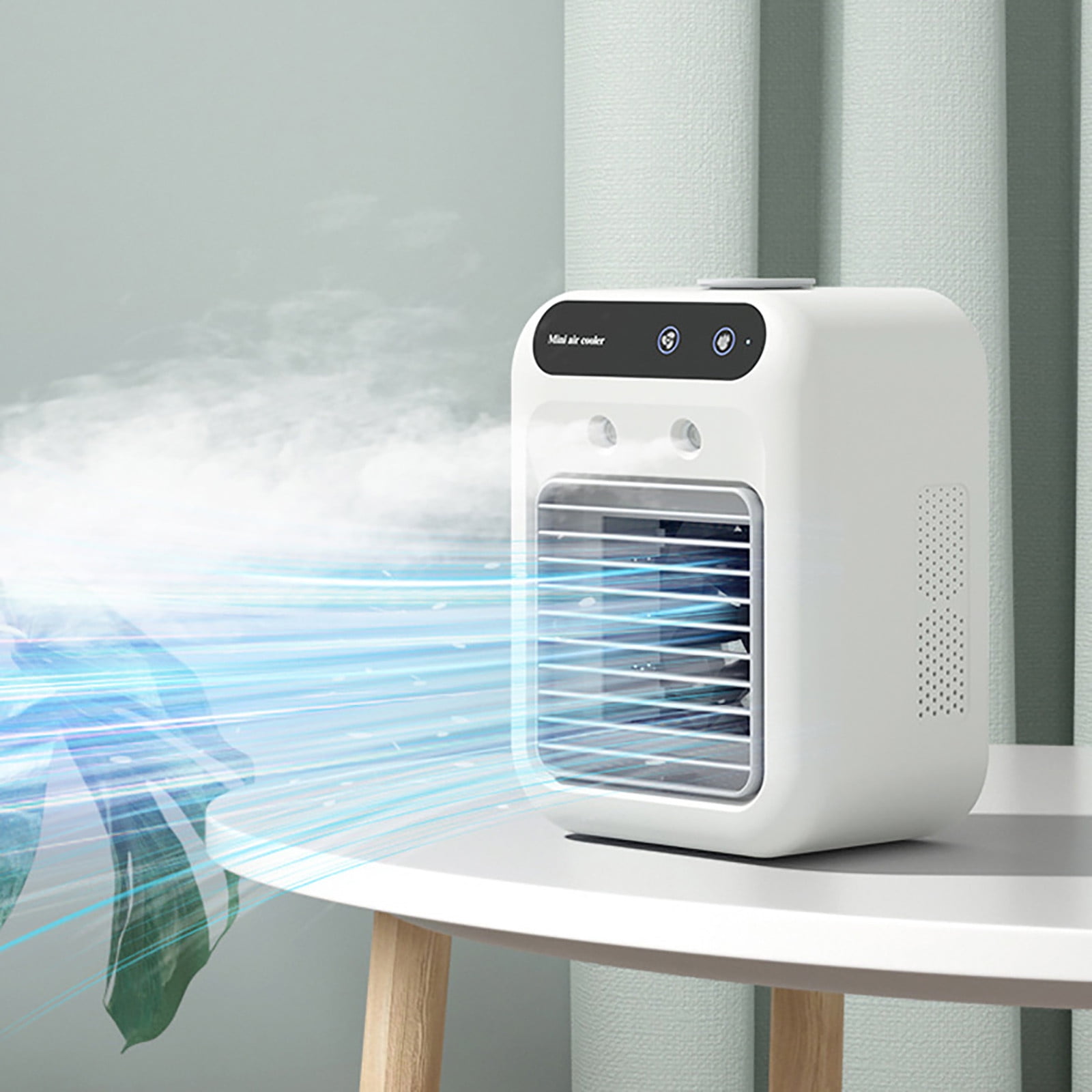 RnemiTe-amo Portable Desktop Air Conditioner Fan (White, 1 Unit) danco