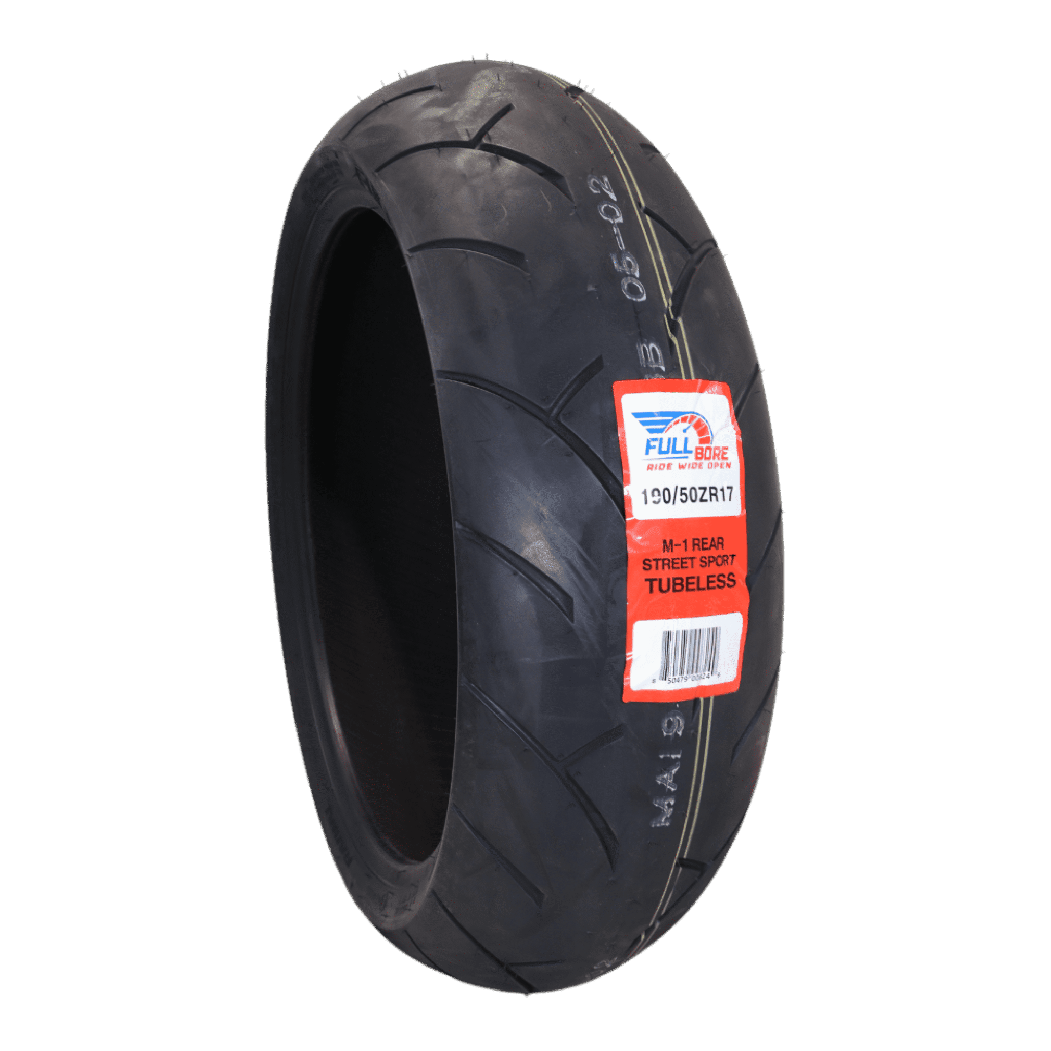 Full Bore M1 Rear Motorcycle Tire, High-Performance Radial, Superior Grip and Handling for Street Bikes (Black, 190/50-17) ihgun