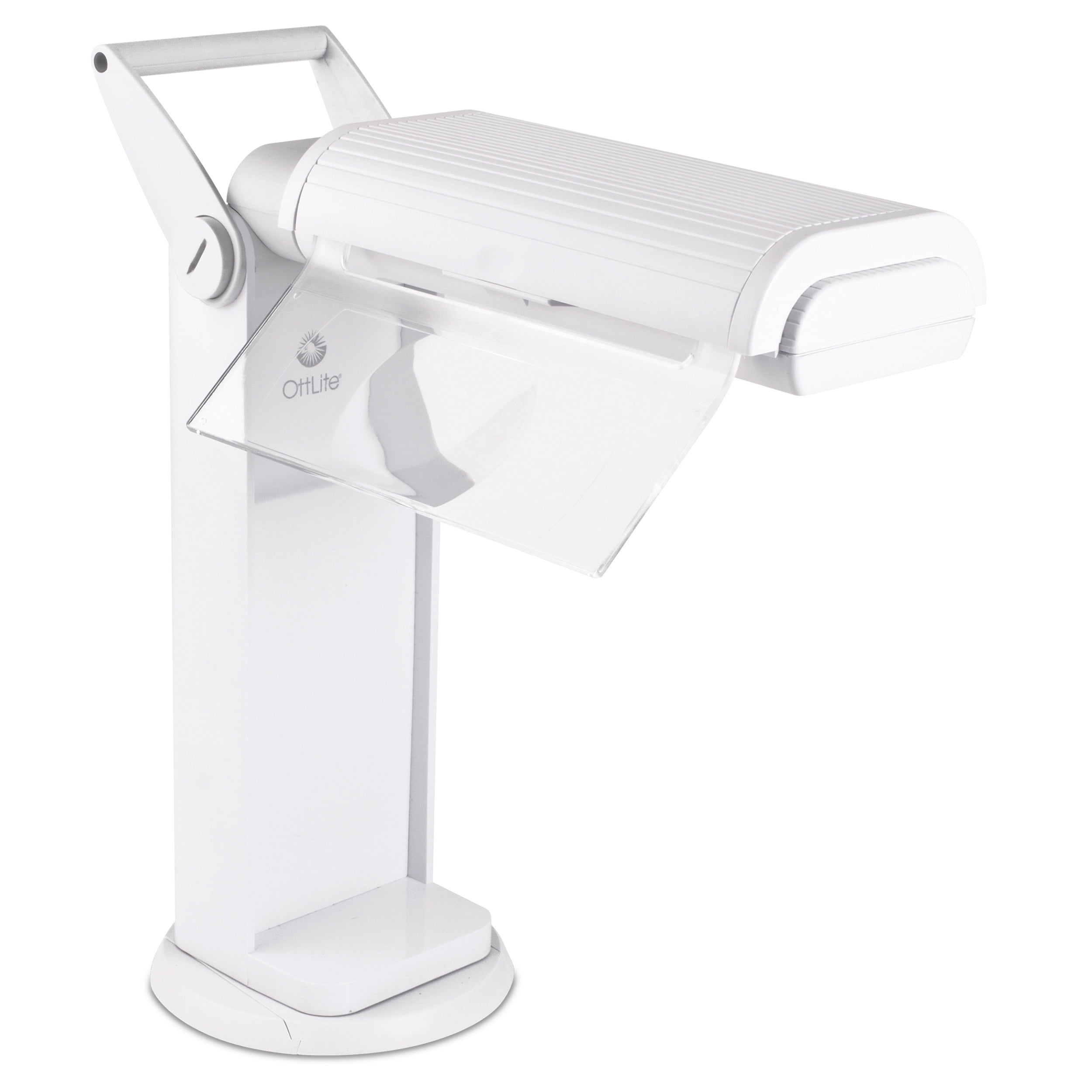 OttLite Classic 2x Magnifier Task Lamp with Swivel Base (White, 1 Unit) lzb3i