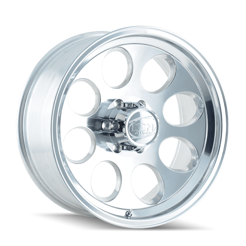 ION Wheels 171 Series Polished Finish Wheel (18x9 in, 8x165.1 Bolt Pattern, 0mm Offset) qc01b