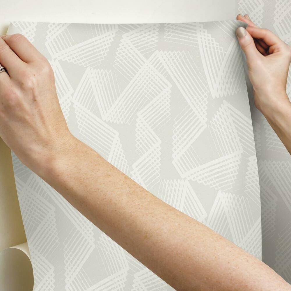 RoomMates Acceleration Peel and Stick Wallpaper (Grey, 20.5 in x 16.5 ft) m2t8m