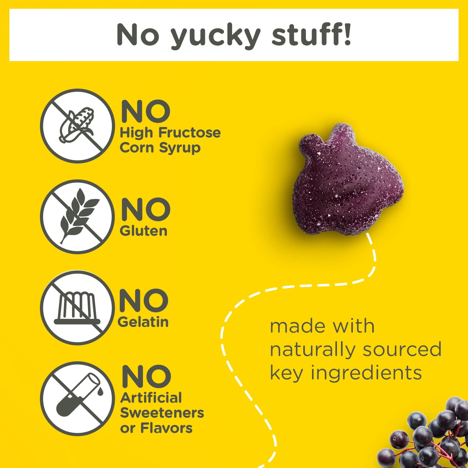 Zarbee's Children's Daily Immune Support Gummies with Elderberry and Vitamins (42 Count) wmawj