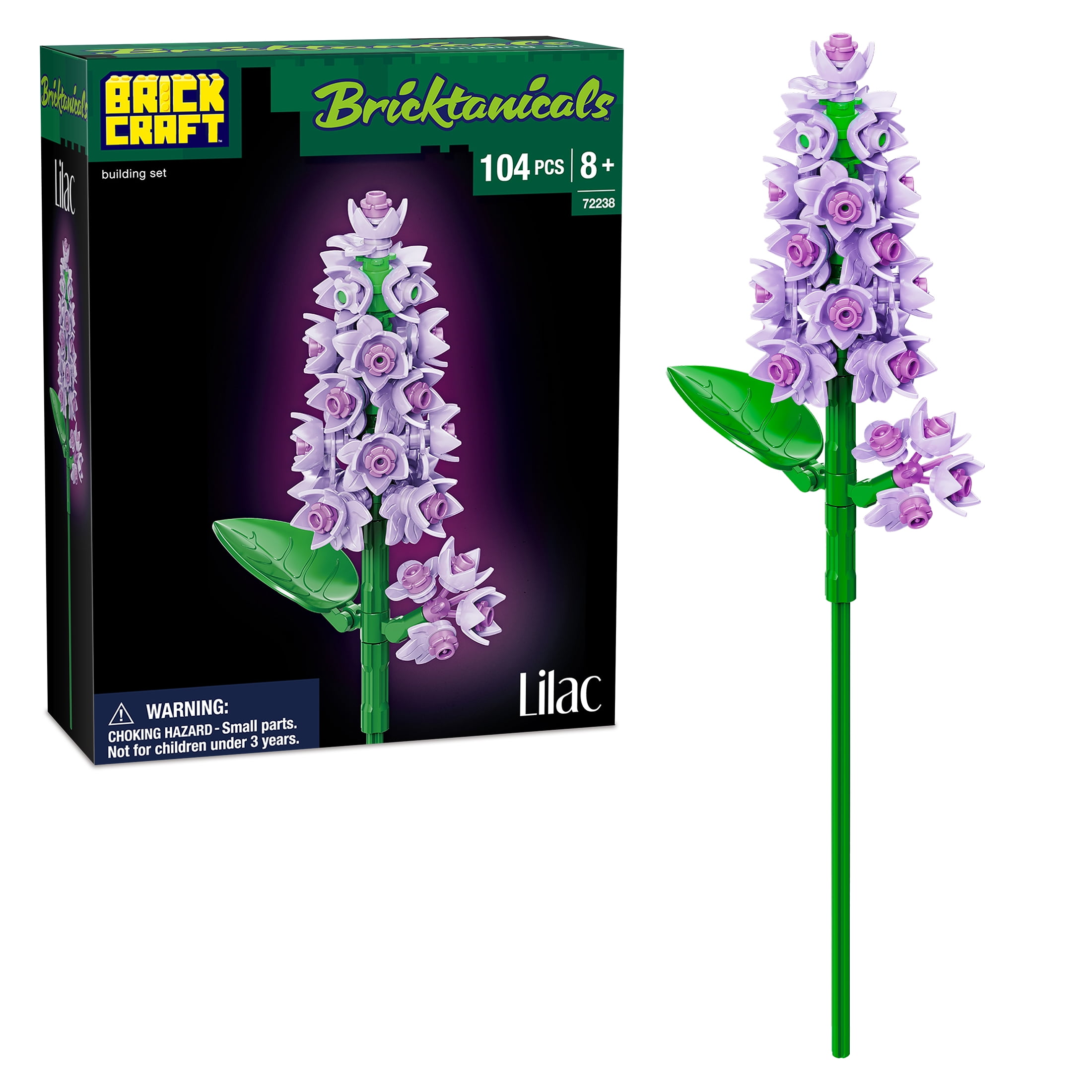 Brickcraft Bricktanicals Lilac Building Set (Purple, 104 Pieces) y4vz5