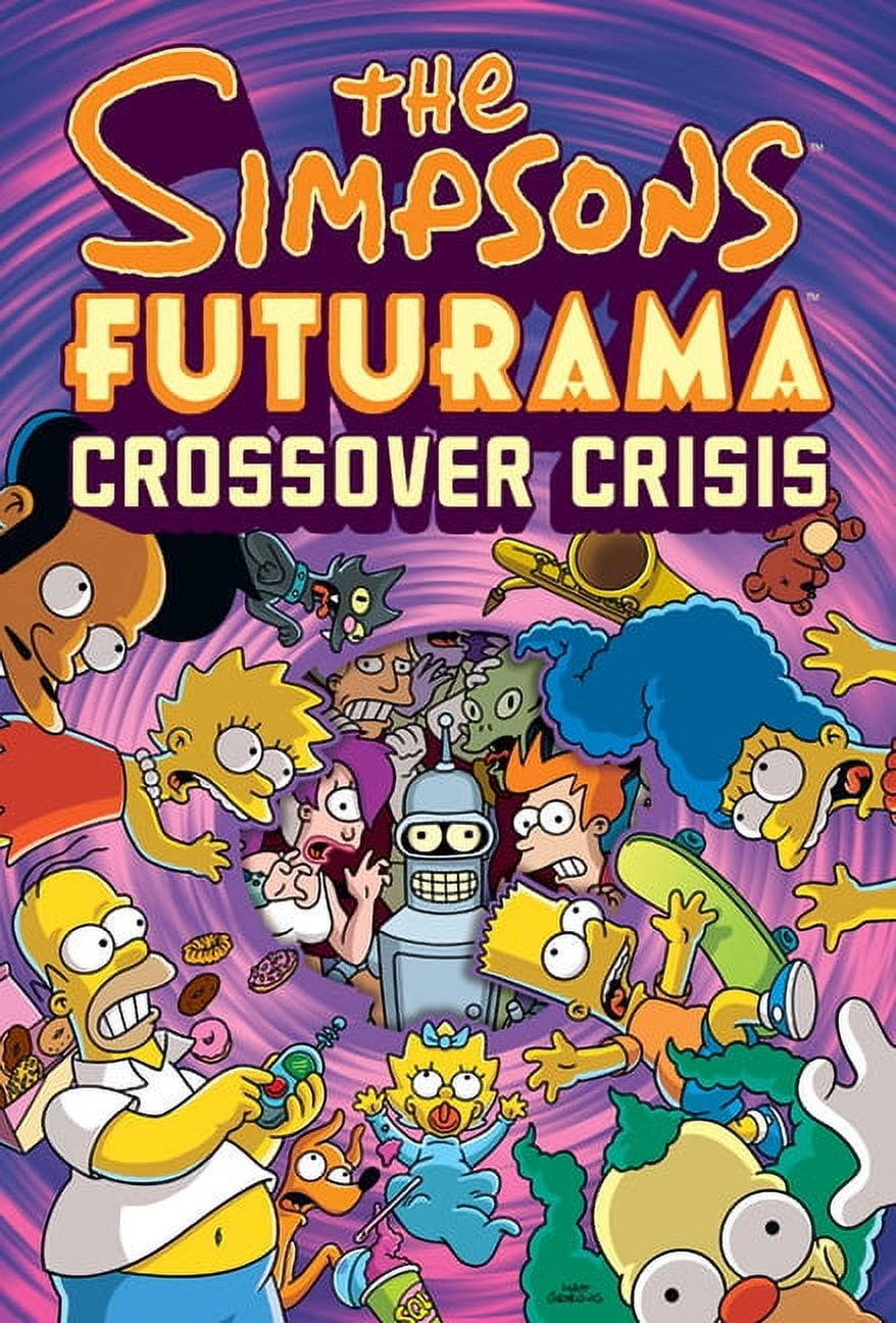 Matt Groening Simpsons Futurama Crossover Crisis Graphic Novel (Paperback, 208 Pages) 4cxck