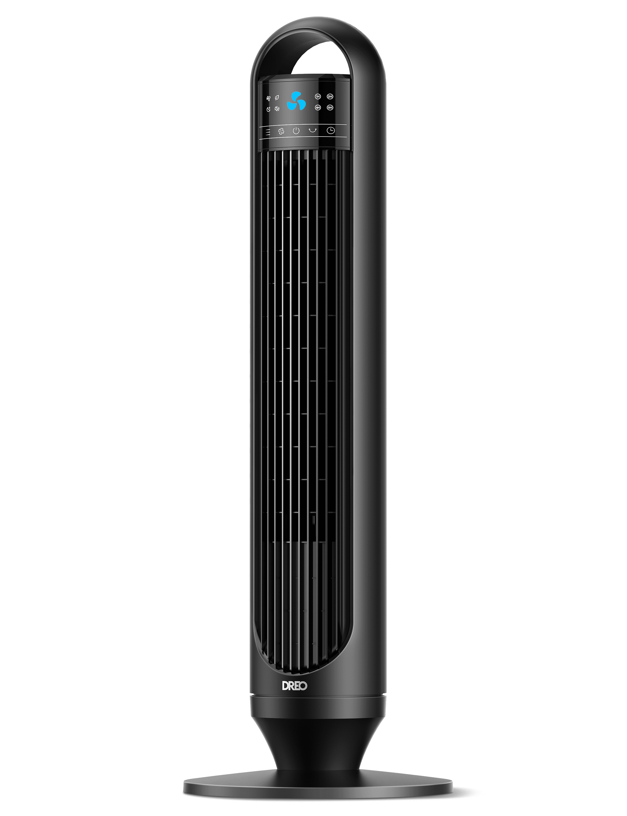 DREO Tower Fan for Home, 32 in Standing Floor Fan with Remote, 90° Oscillating Bladeless Fan, 3 Speeds, Quiet Operation (Black, 32 in) 2j6mi