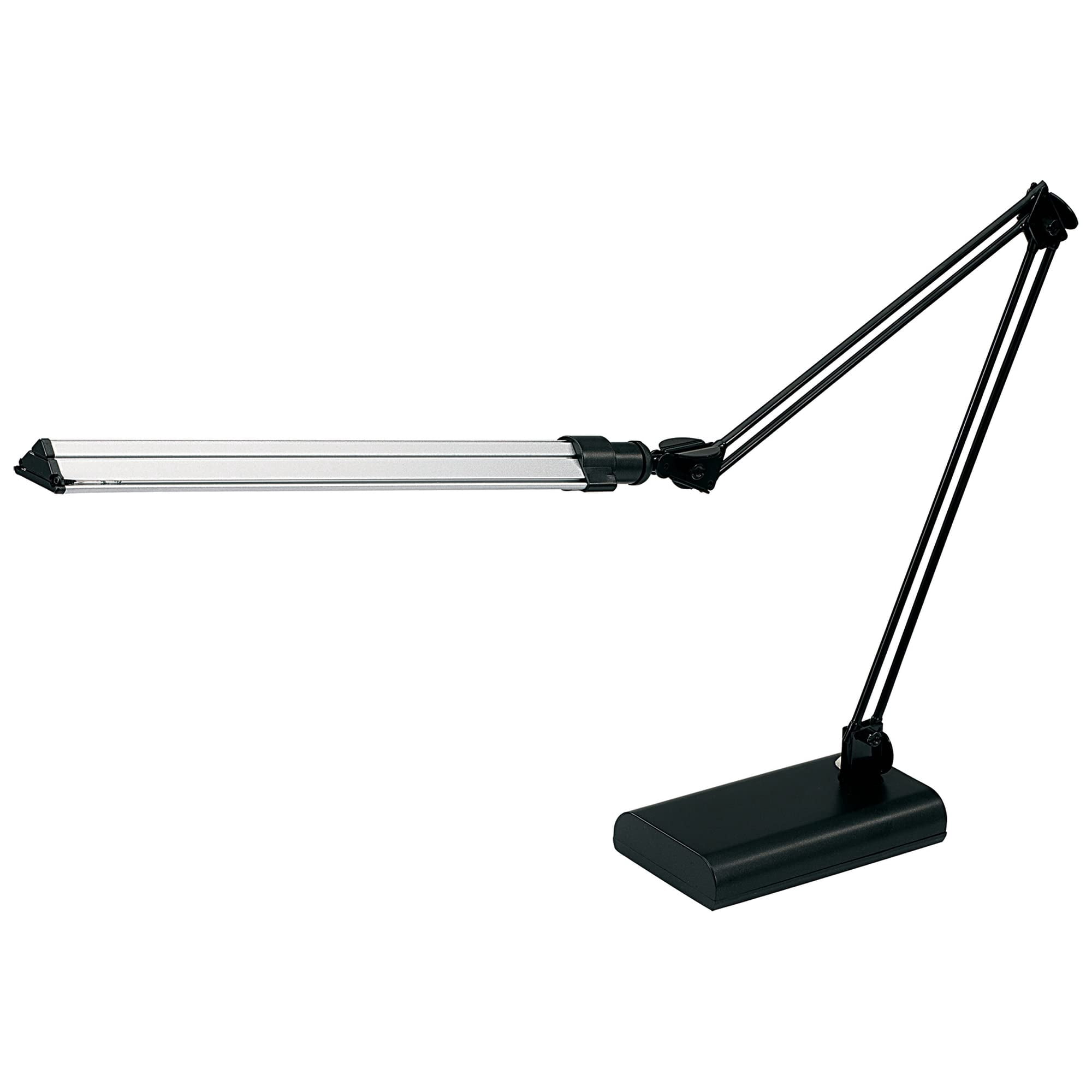 Realspace Architect Desk Lamp, Adjustable LED Task Lighting (Black/Silver, 21.5 in) fgrbj